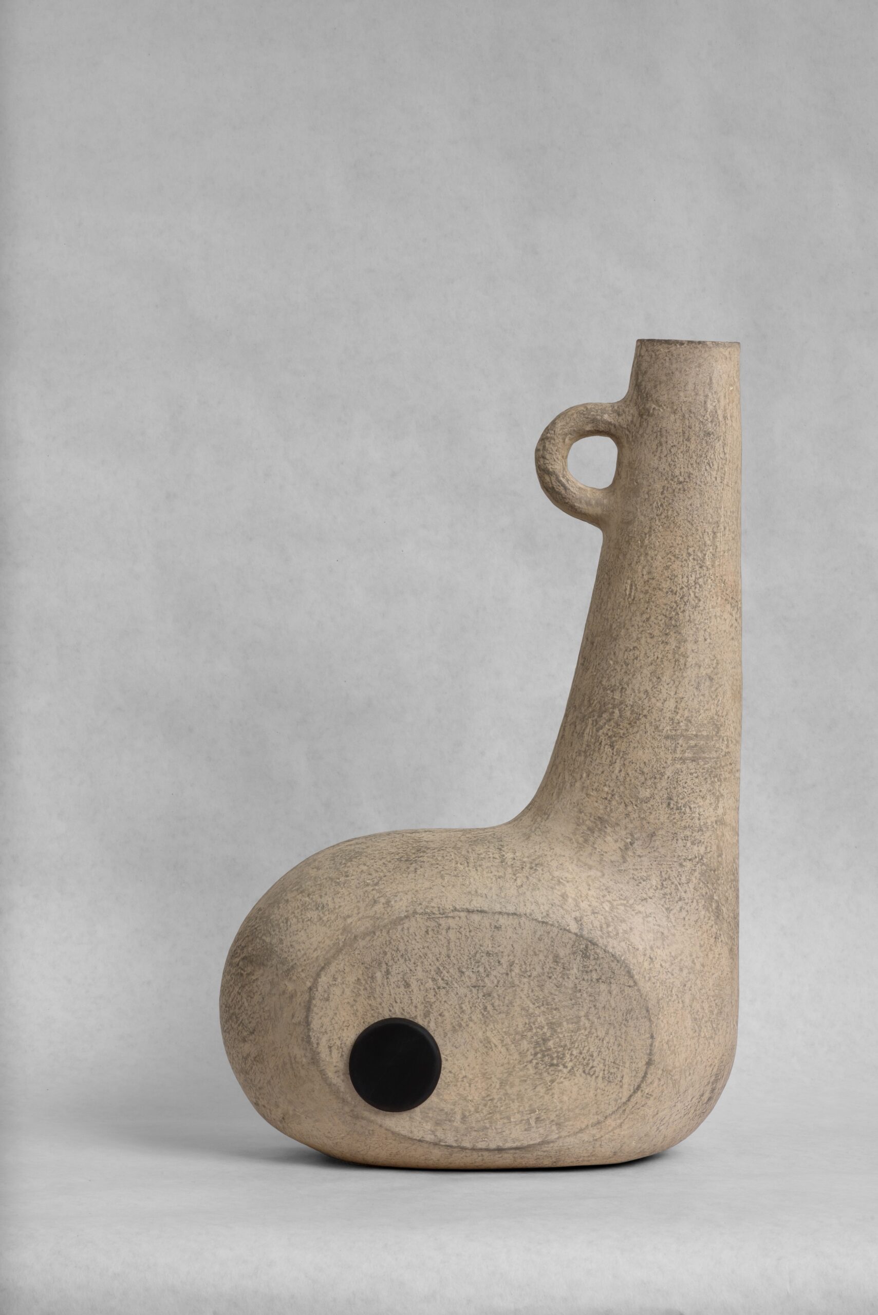 Sculpted Pair of Ceramic Vases by Faina 8