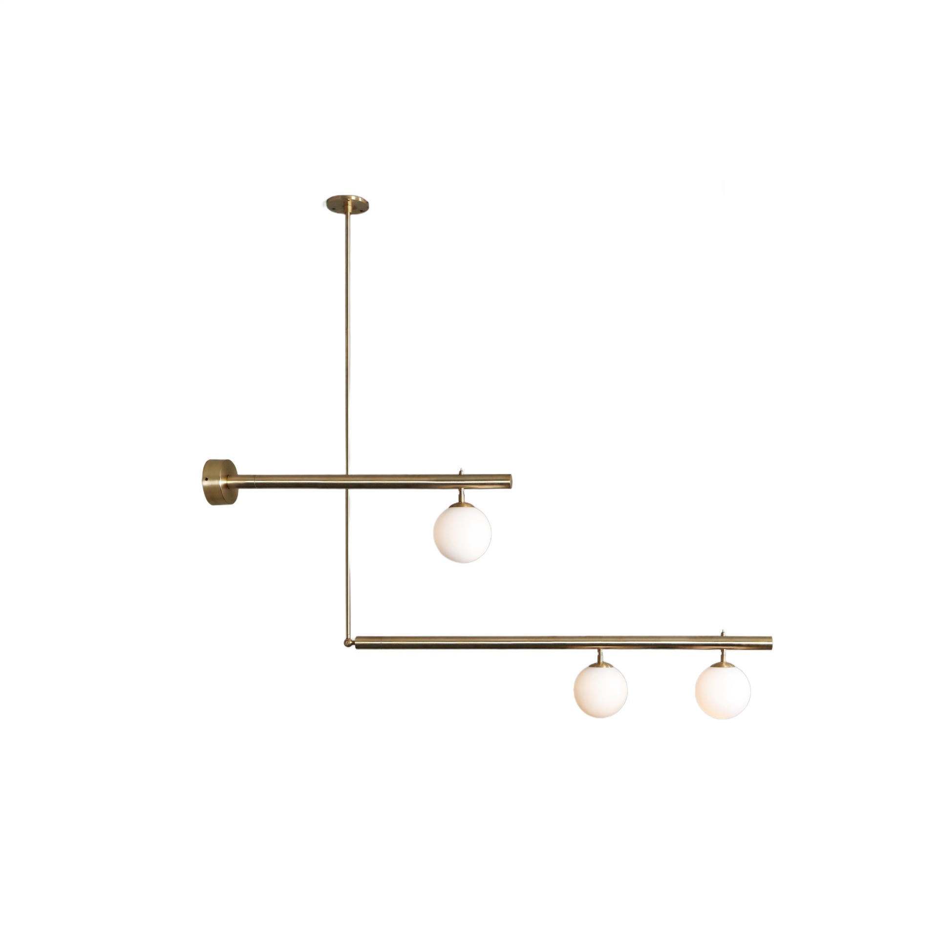 Set of Satellite I & II Sculpted Pendant by Paul Matter 1