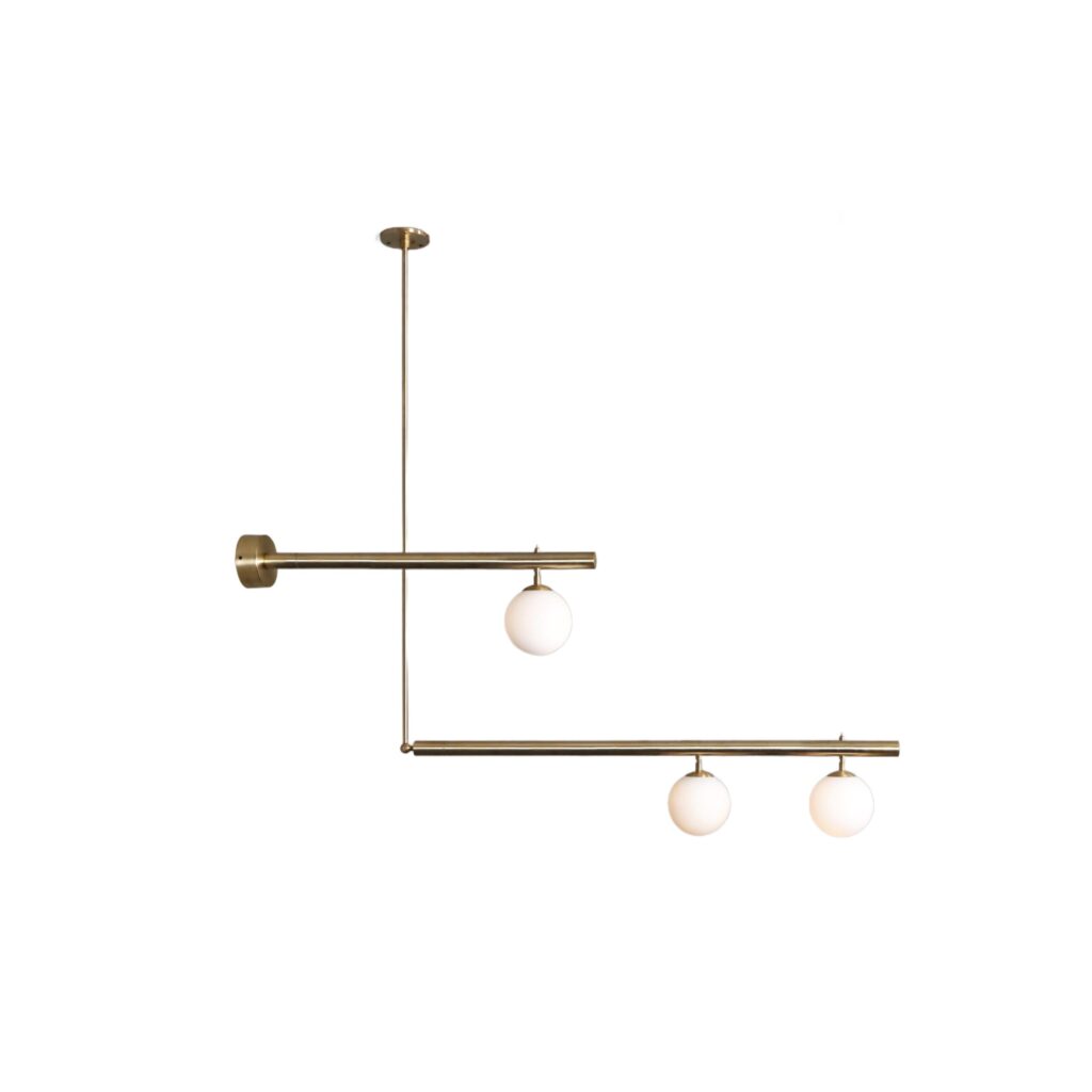 Set of Satellite I & II Sculpted Pendant by Paul Matter 1