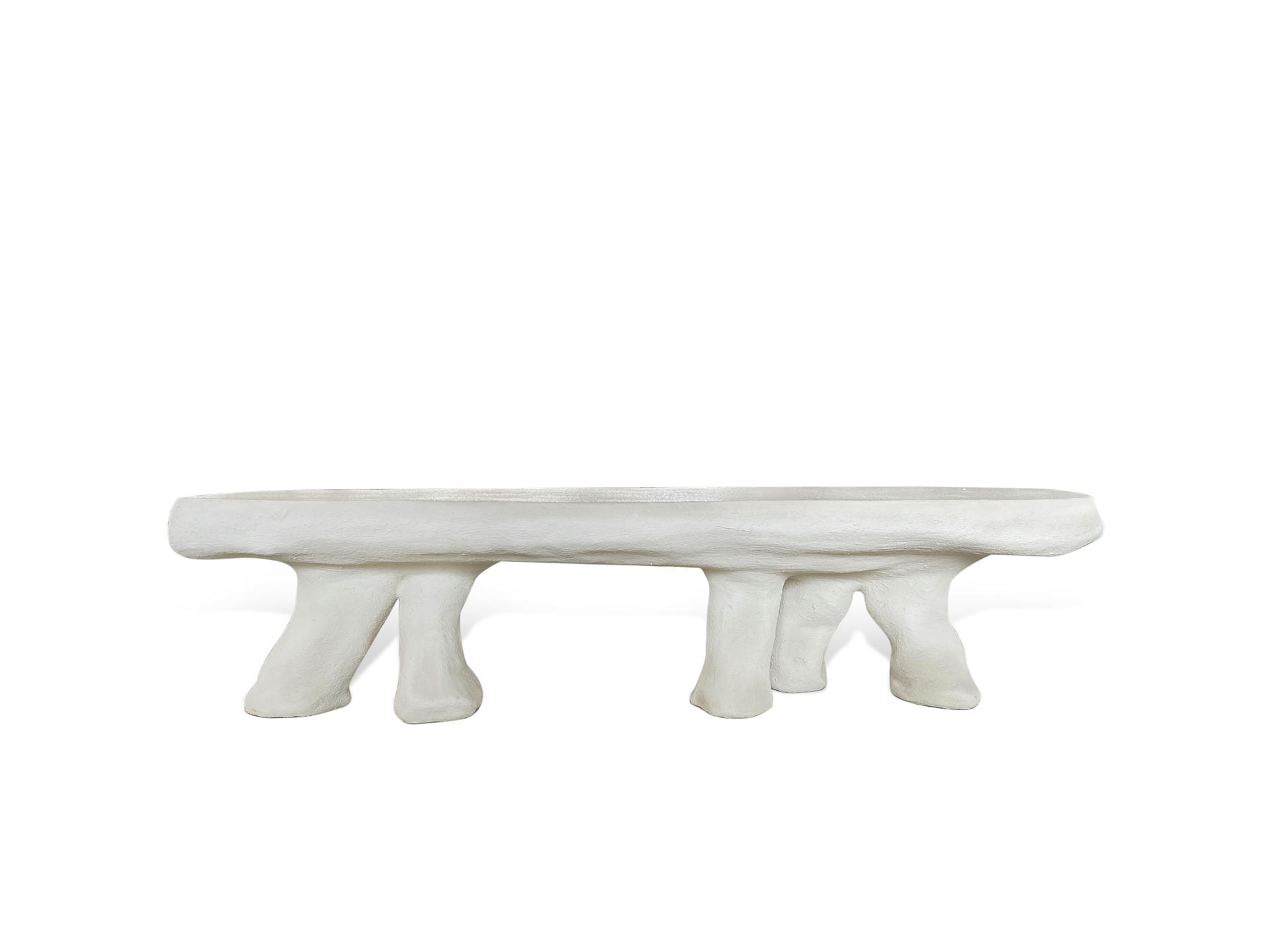 The White Concrete Dumbo Elephant Contemporary Dining Table by Mary Lynn & Carlo 1