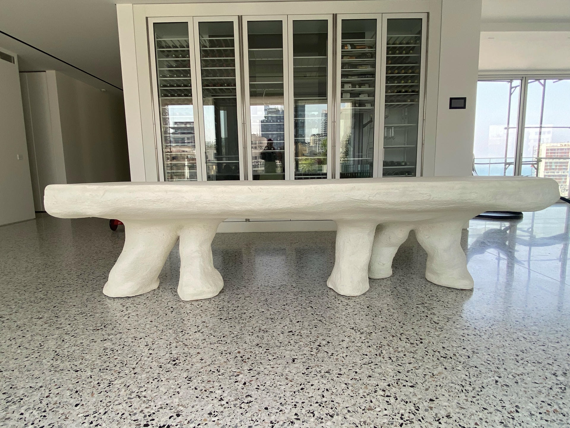 The White Concrete Dumbo Elephant Contemporary Dining Table by Mary Lynn & Carlo 2