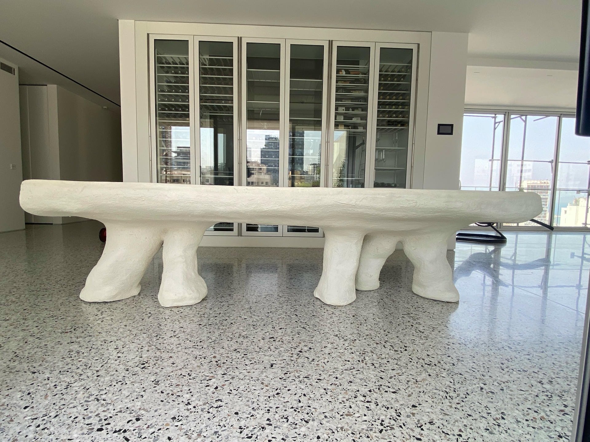 The White Concrete Dumbo Elephant Contemporary Dining Table by Mary Lynn & Carlo 3