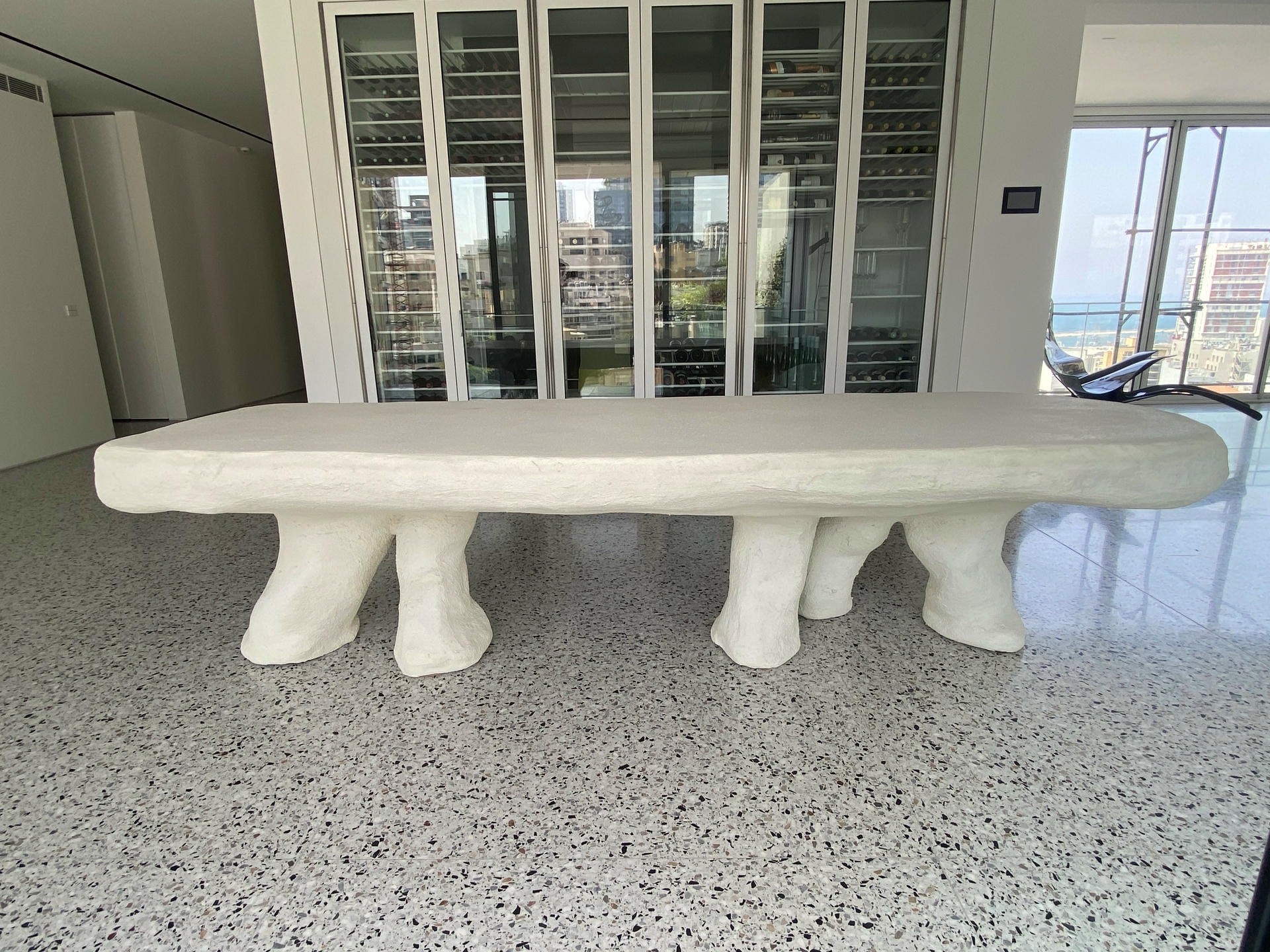 The White Concrete Dumbo Elephant Contemporary Dining Table by Mary Lynn & Carlo 4