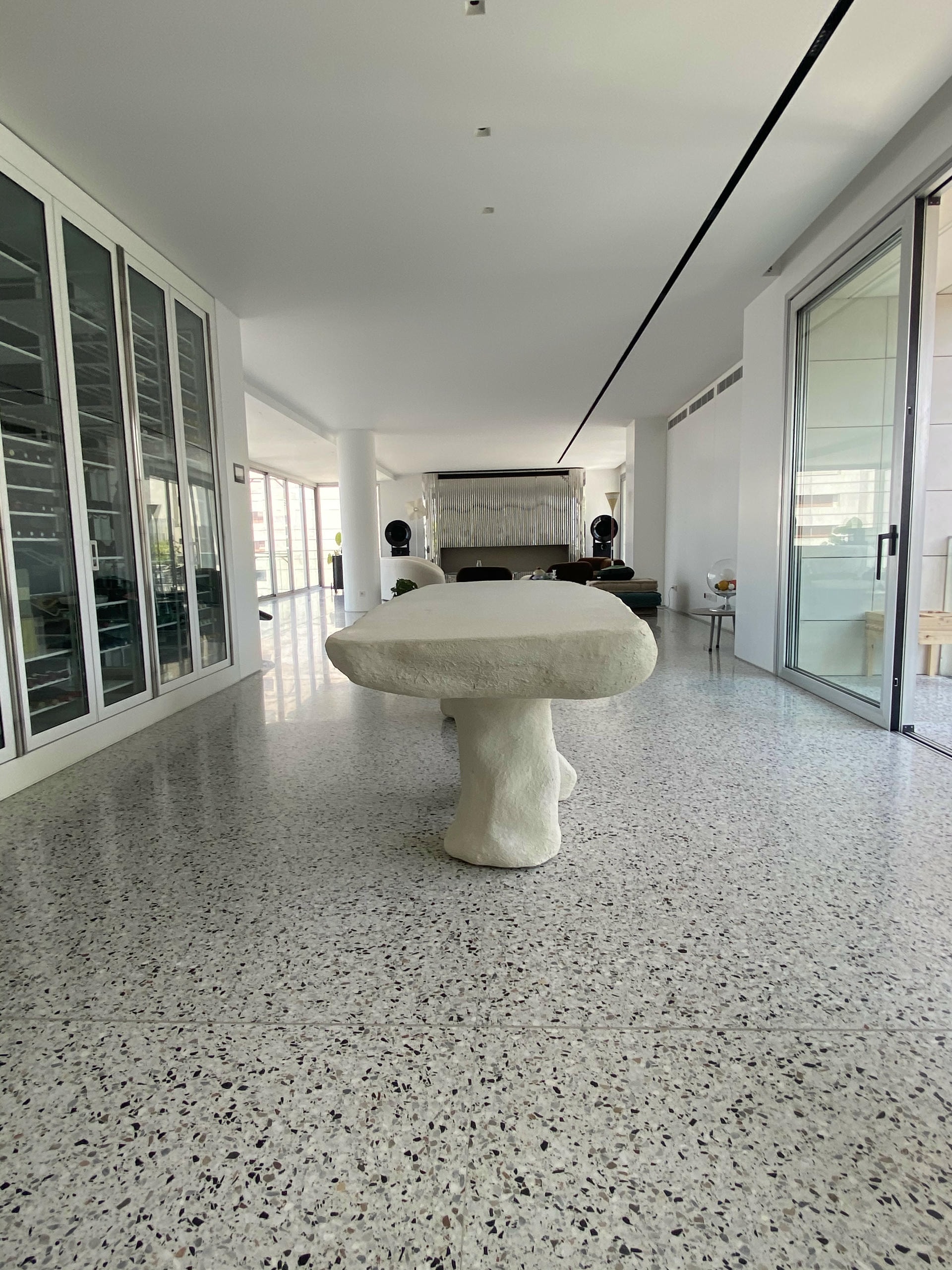 The White Concrete Dumbo Elephant Contemporary Dining Table by Mary Lynn & Carlo 5