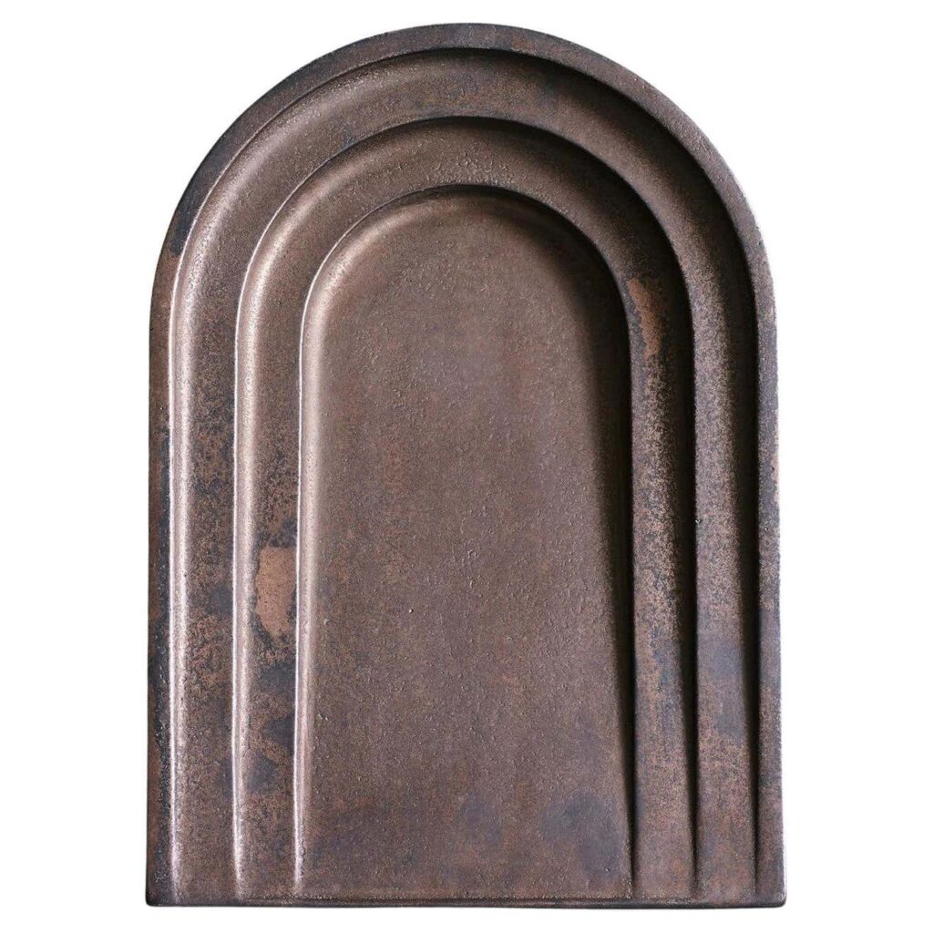 Thoronet Dish Polished Bronze Blackened Finish by Henry Wilson 1