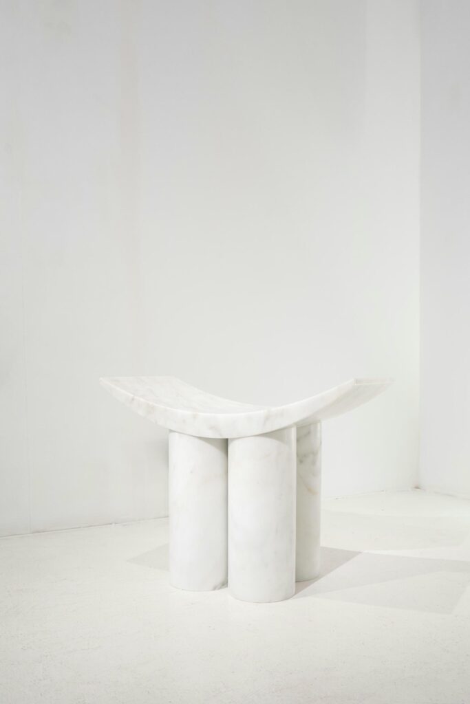 pietro franceschini marble gamma stool galerie philia