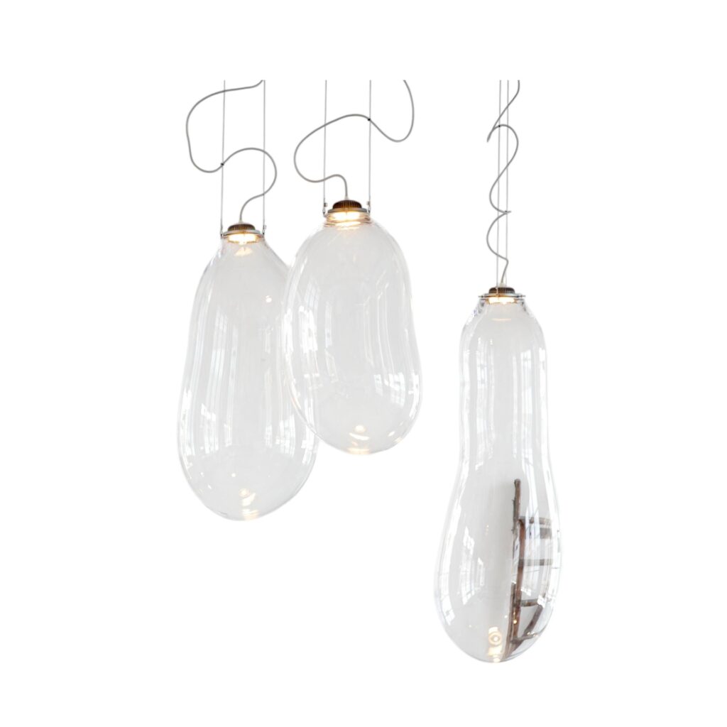 Big Bubble Pendants Ensemble, Signed by Alex de Witte 1