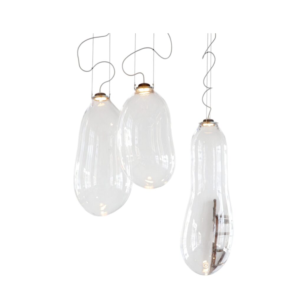 Big Bubble Pendants Ensemble, Signed by Alex de Witte 1