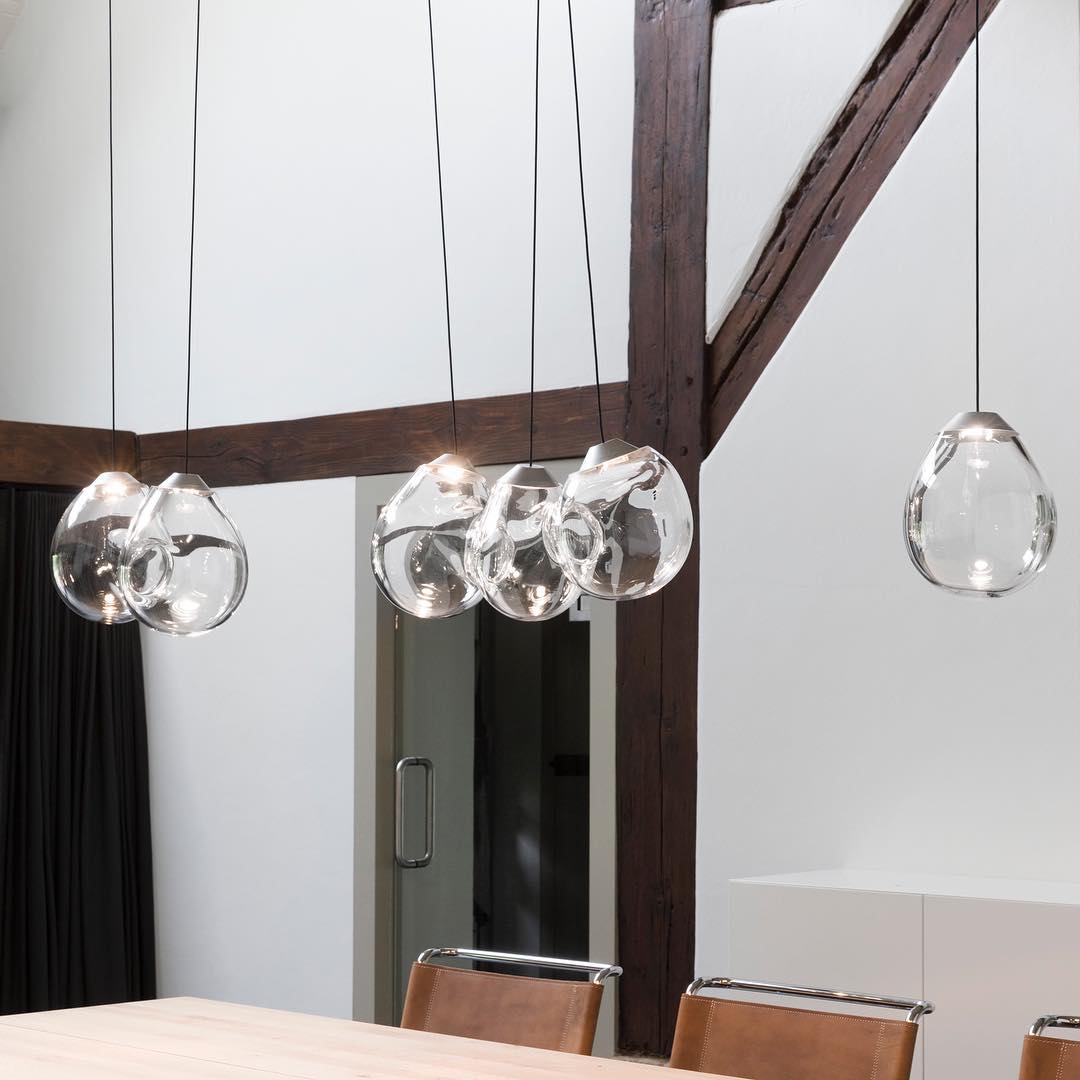 Colored Triple Momentum Blown Glass Pendants by Alex de Witte (4)