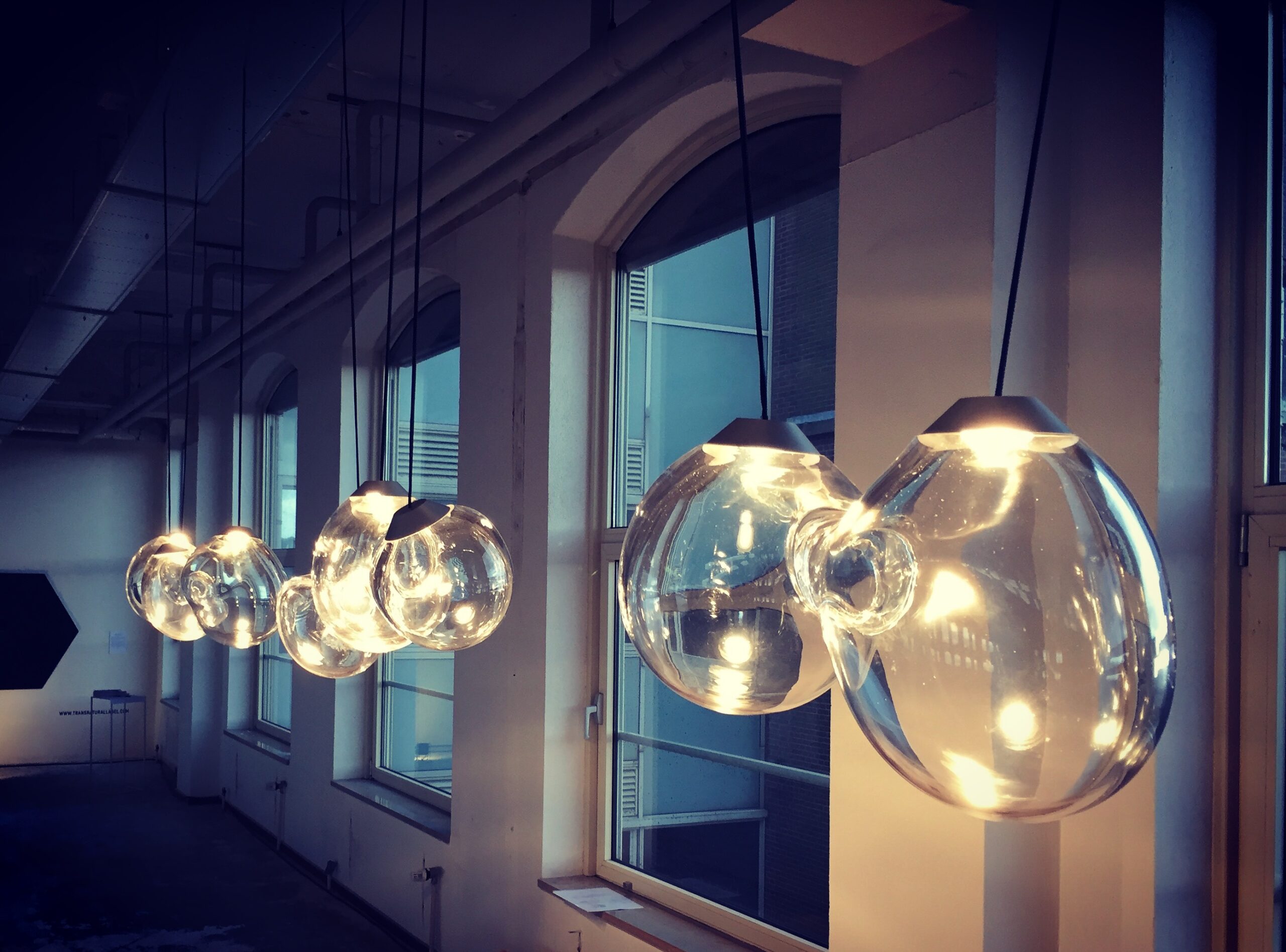 Colored Triple Momentum Blown Glass Pendants by Alex de Witte (5)
