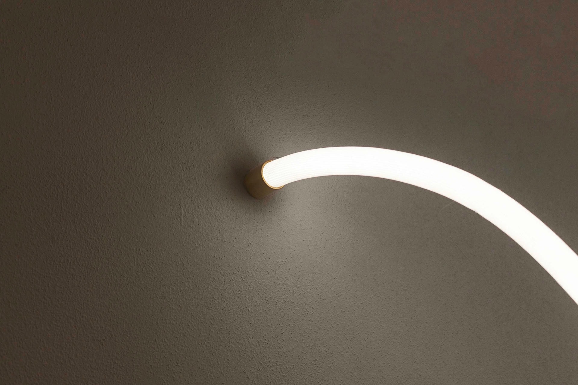 Unique Fabric Flexible Brass Contemporary Light Signed by Morghen Studio 4