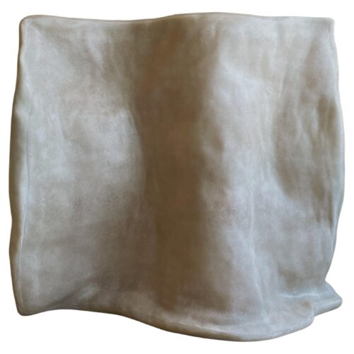 Contemporary Organic Form Natural Plain Beige Fiberglass Screen by kar 1