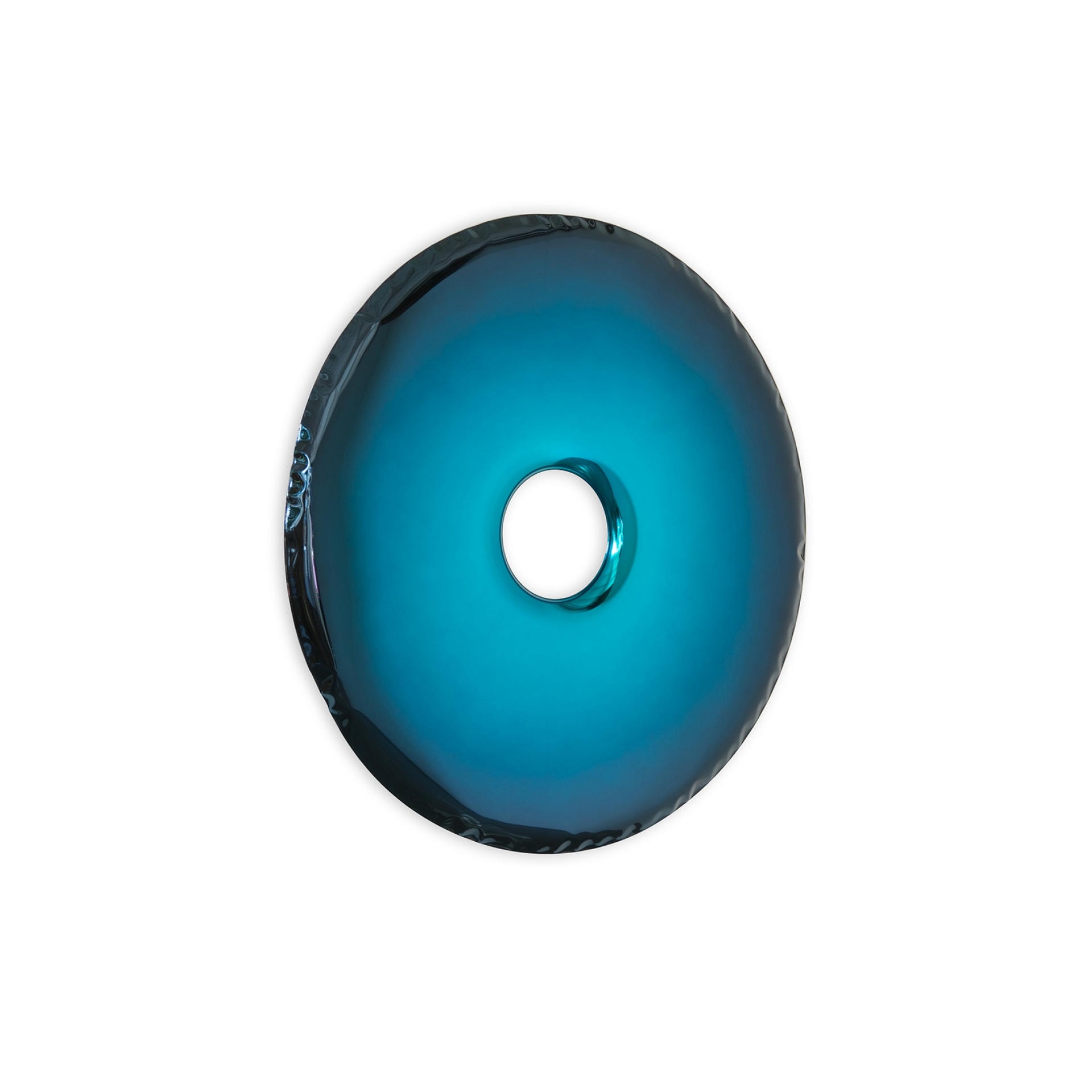 Deep Space Blue Rondo 95 Wall Mirror by Zieta 1