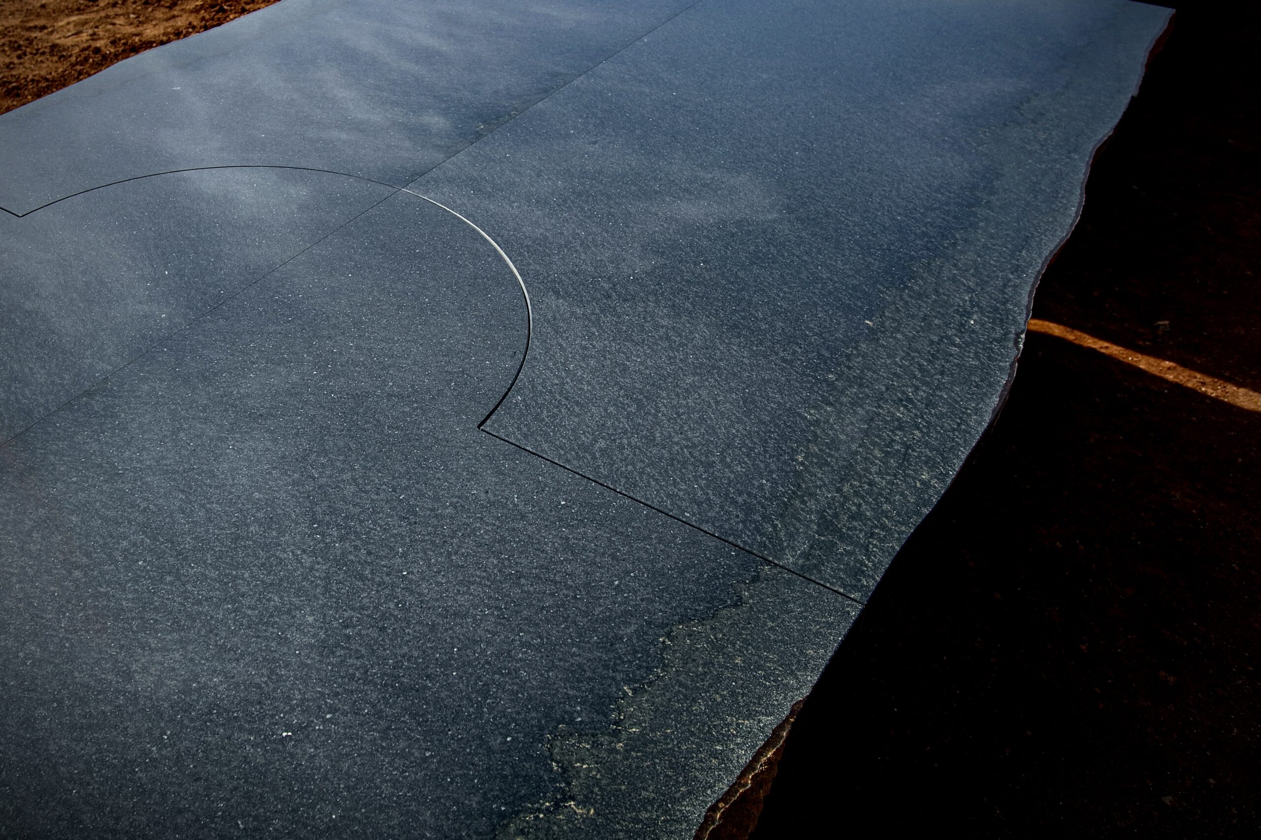 Exceptional Daté Kan Volcanic Stone Low Table, Kaaron and Okurayama Studio 11