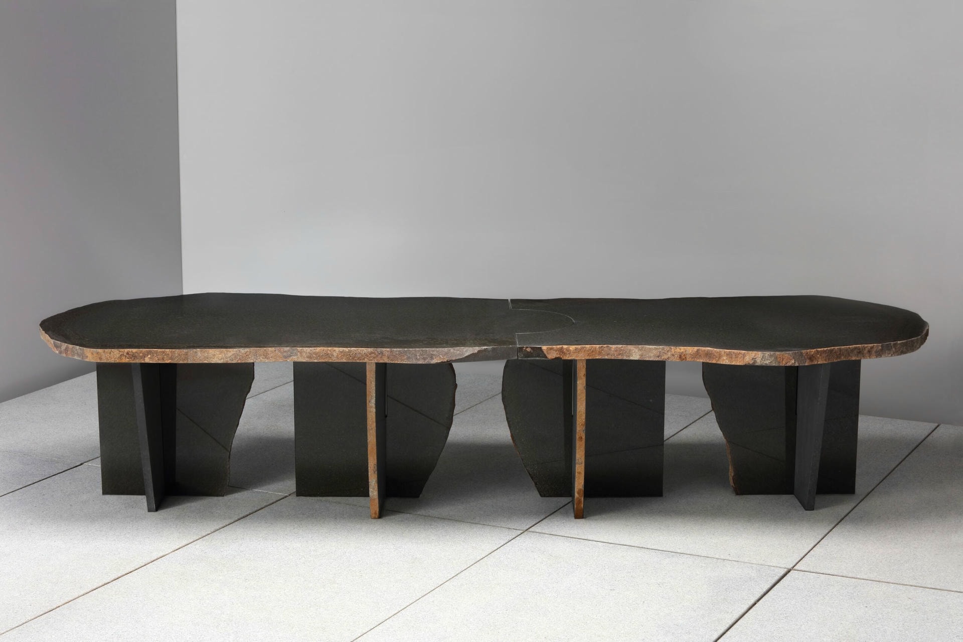 Exceptional Daté Kan Volcanic Stone Low Table, Kaaron and Okurayama Studio 2
