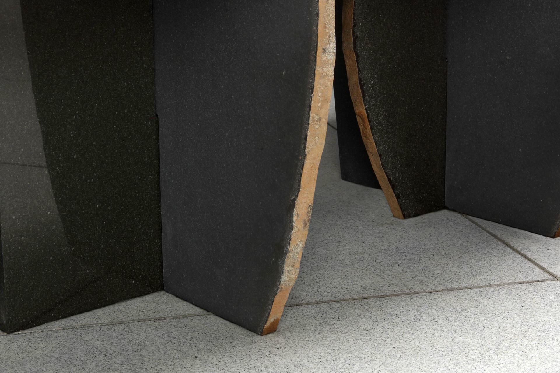 Exceptional Daté Kan Volcanic Stone Low Table, Kaaron and Okurayama Studio 5