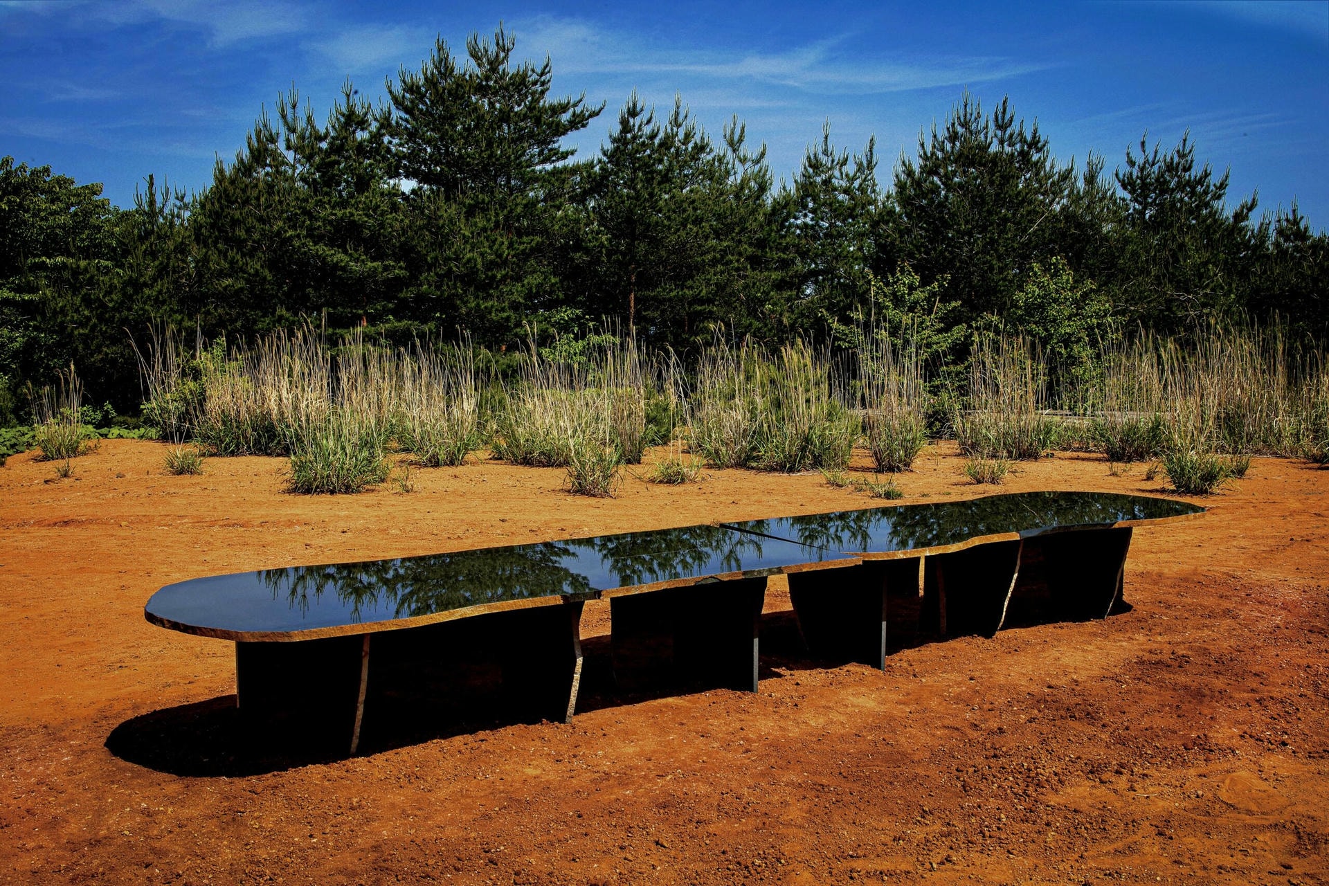 Exceptional Daté Kan Volcanic Stone Low Table, Kaaron and Okurayama Studio 7