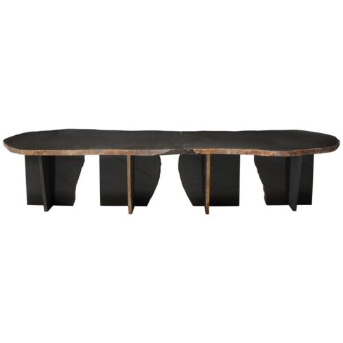 Exceptionnal Date Kan Volcanic Stone Low Table Kaaron and Okurayama Studio 0