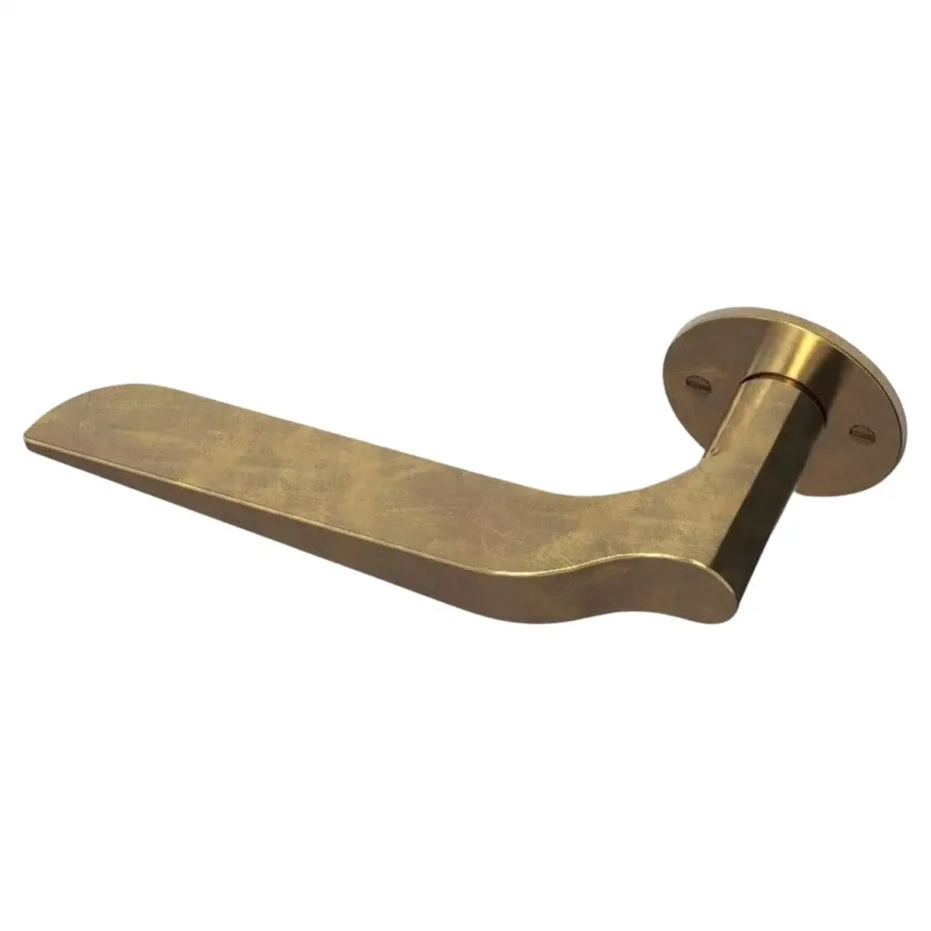 Palais Brass Door Handle by Henry Wilson 1