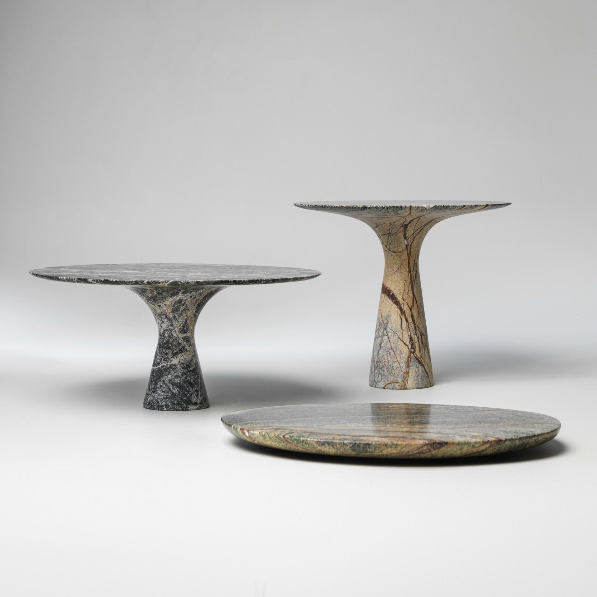 Refined Contemporary Marble 03 Picasso Green Marble Cake Stand 5