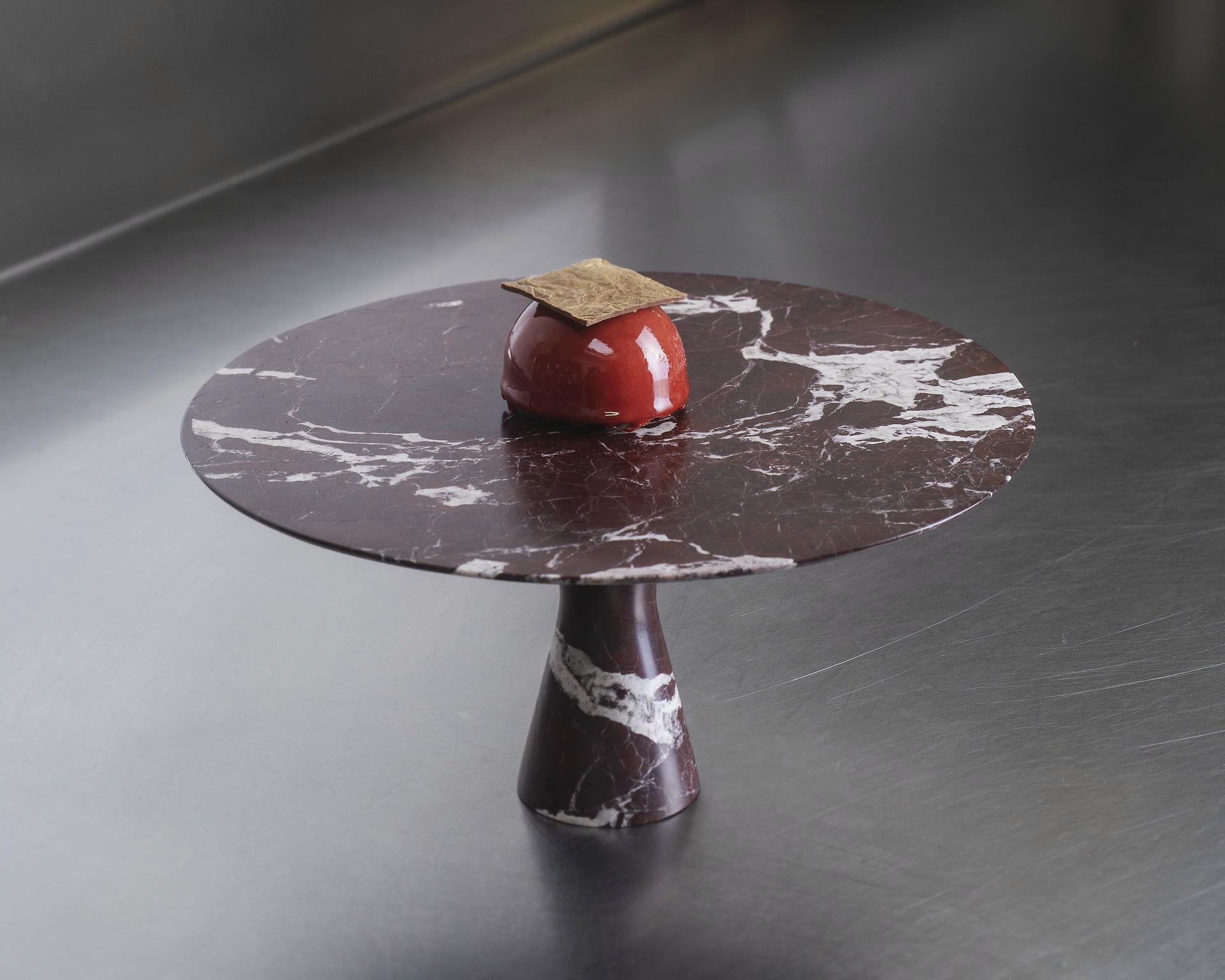 Refined Contemporary Marble 03 Picasso Green Marble Cake Stand 8