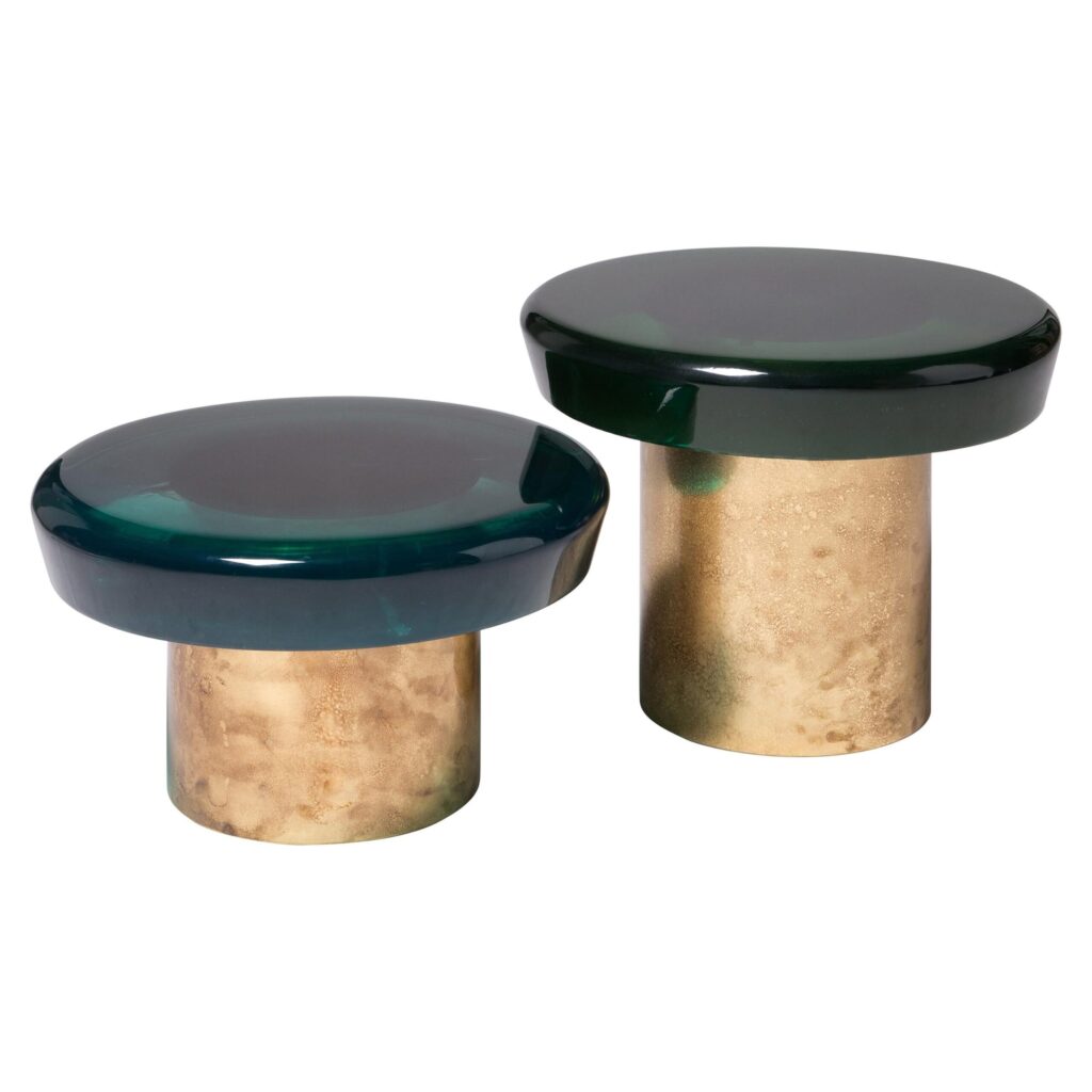 Set of 2 Jade Coffee Table by Draga & Aurel 1