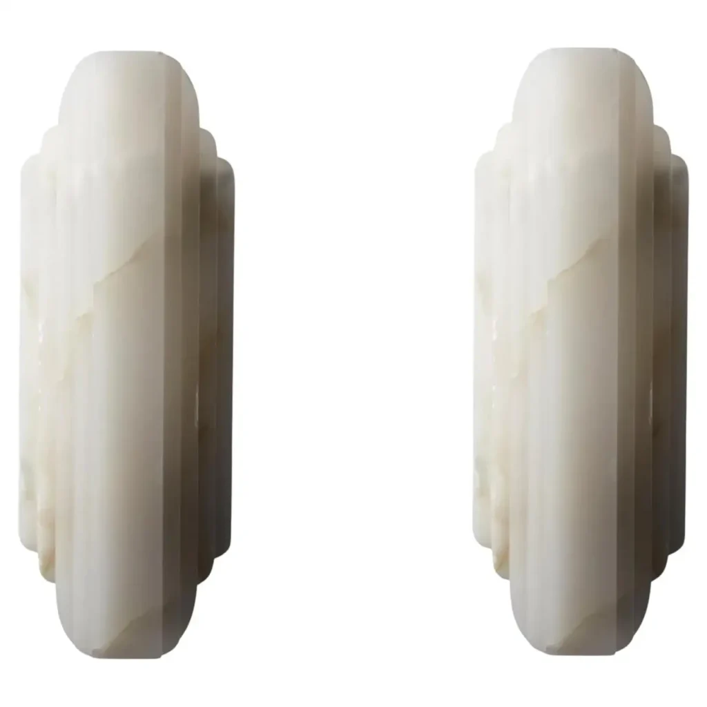 Set of 2 Walljewel White Onyx by Lisette Rutzou 1