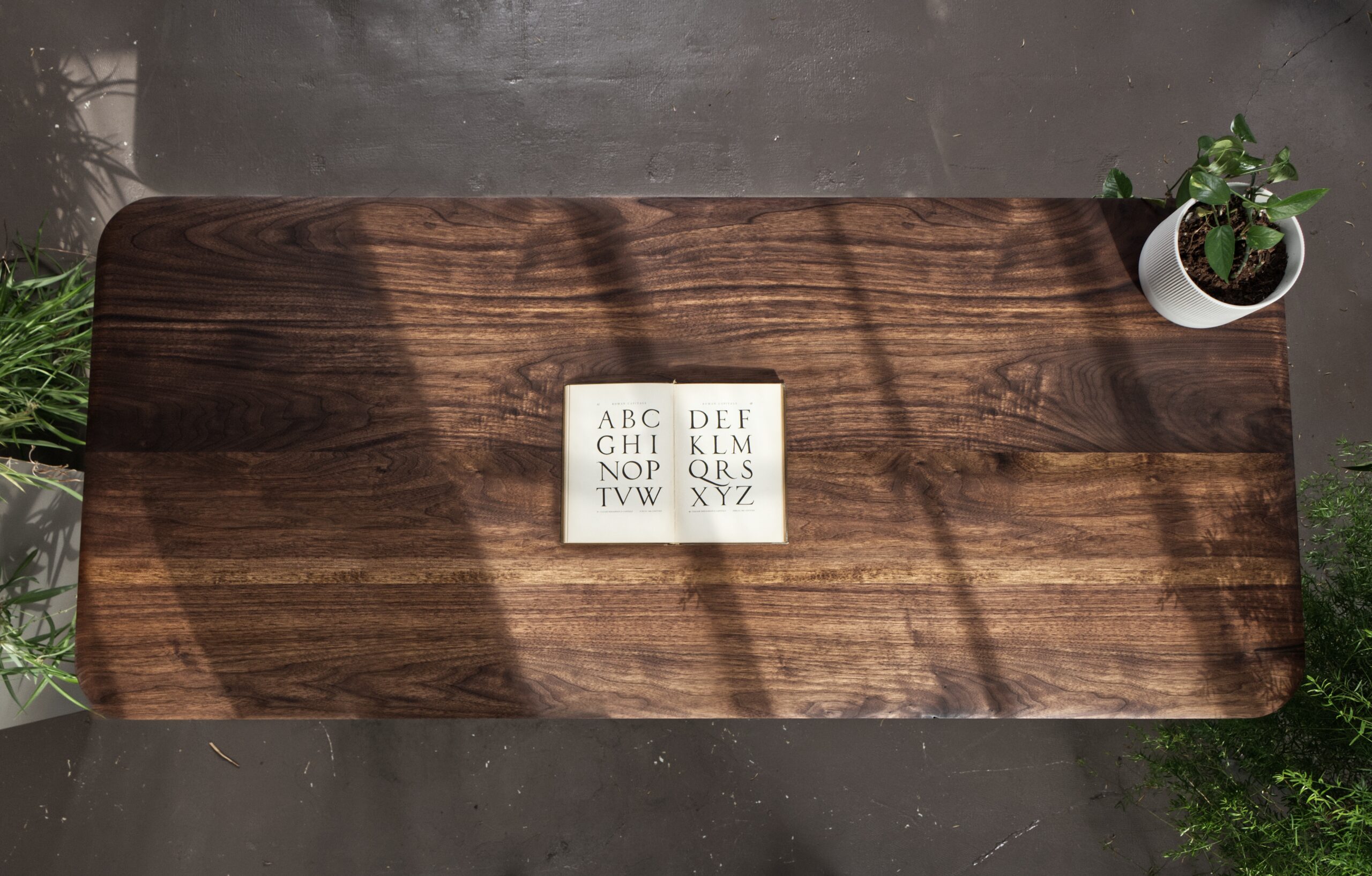 Solid Walnut Work Desk by Attune Design 3