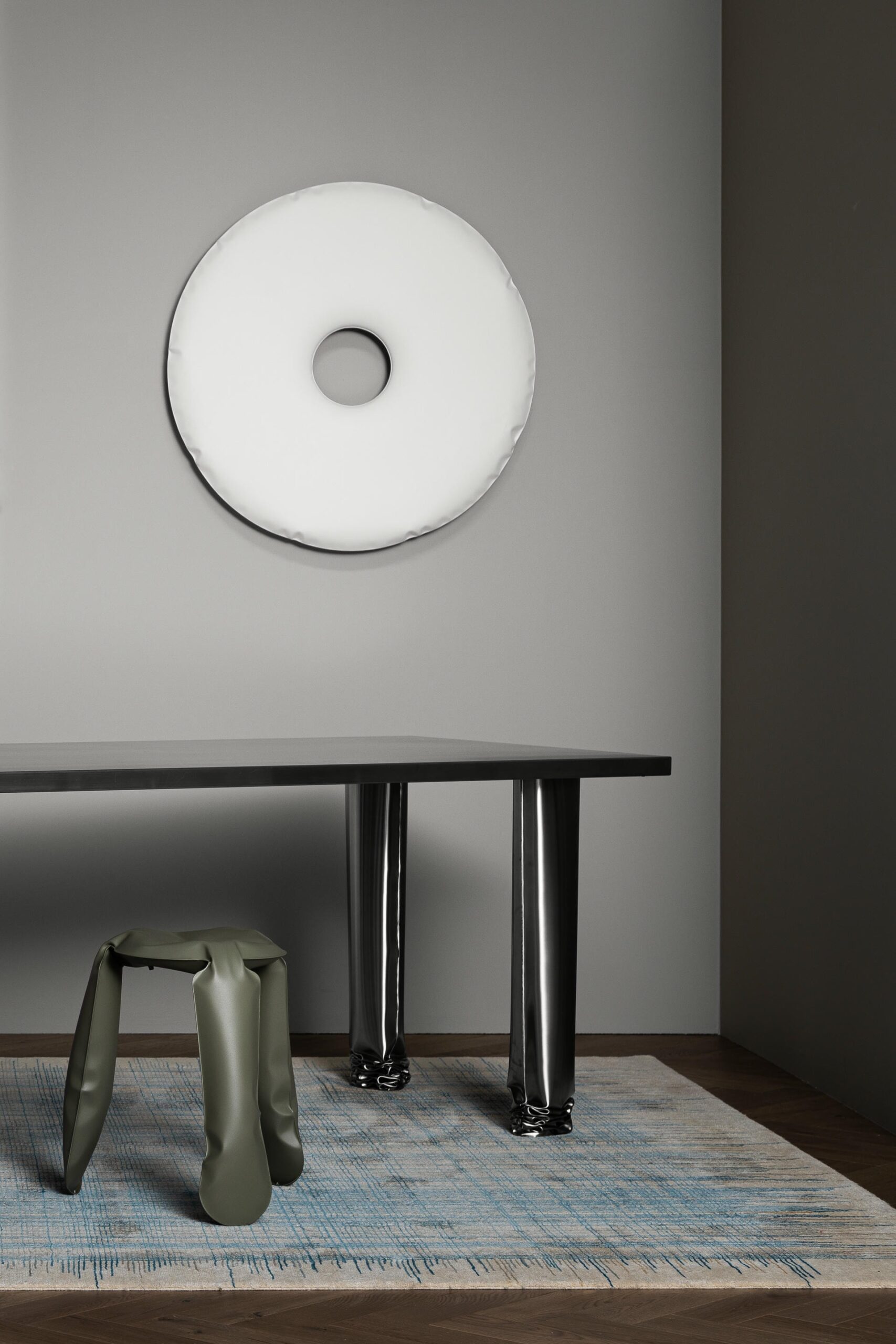 Stainless Steel Rondo 75 Wall Mirror by Zieta 2