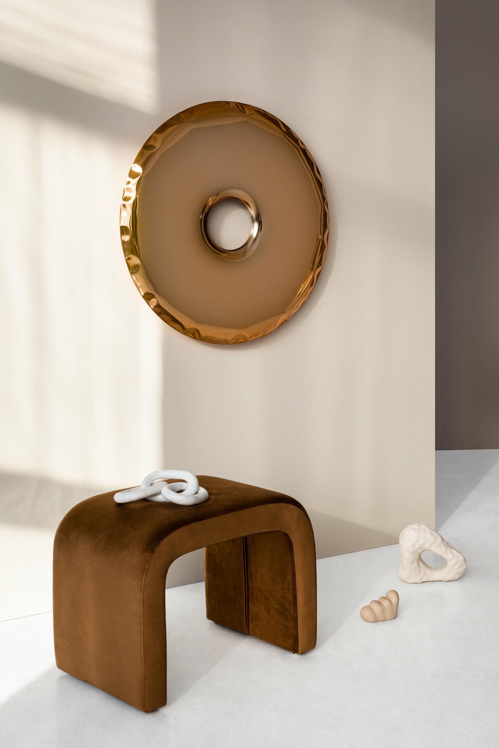 Stainless Steel Rondo 75 Wall Mirror by Zieta 5
