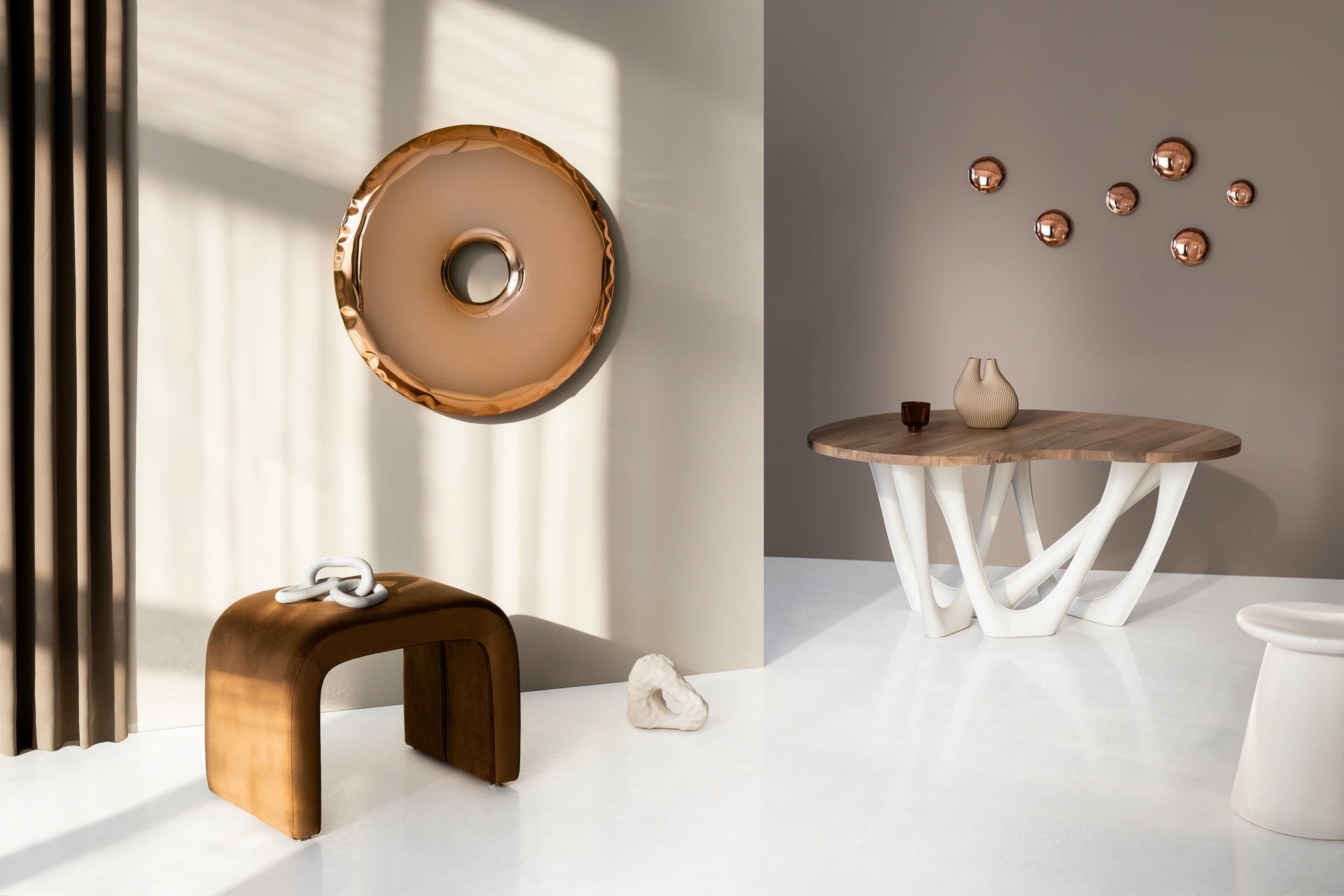 Stainless Steel Rondo 75 Wall Mirror by Zieta 7