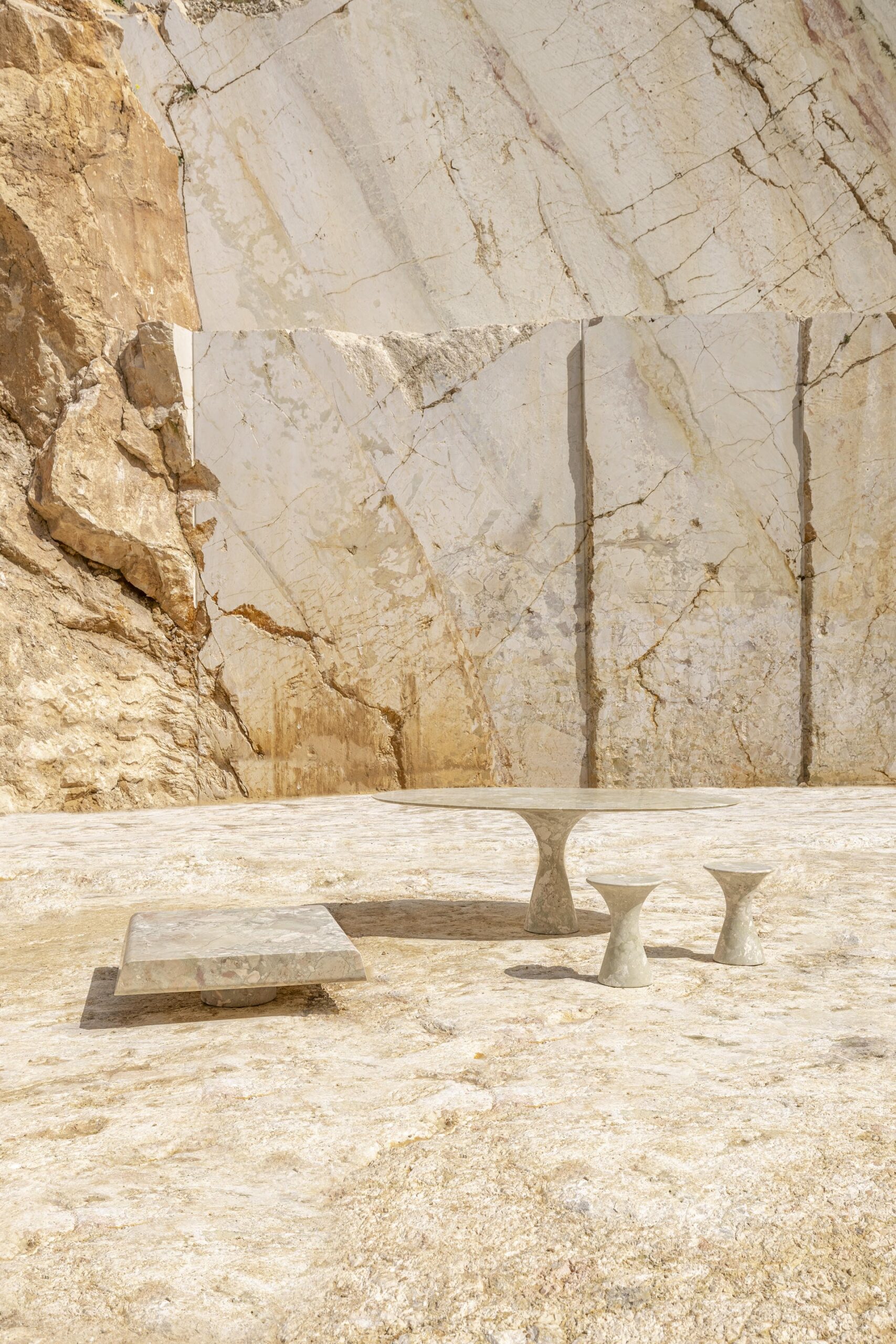 Travertino Silver Refined Contemporary Marble Dining Table 180 75 4