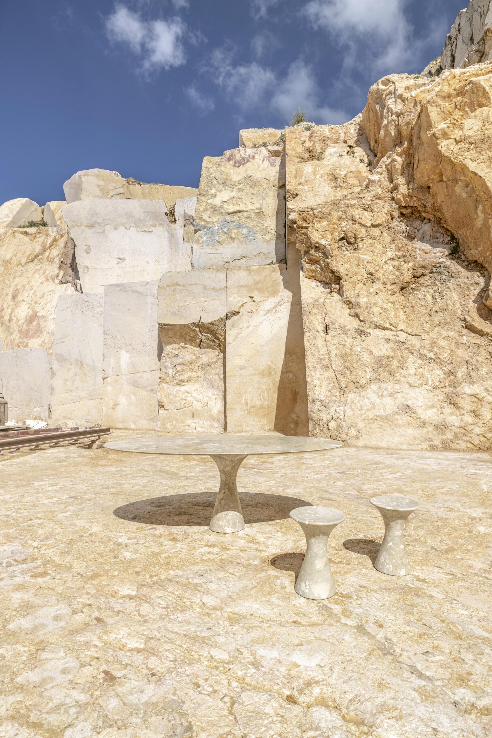 Travertino Silver Refined Contemporary Marble Dining Table 180 75 5