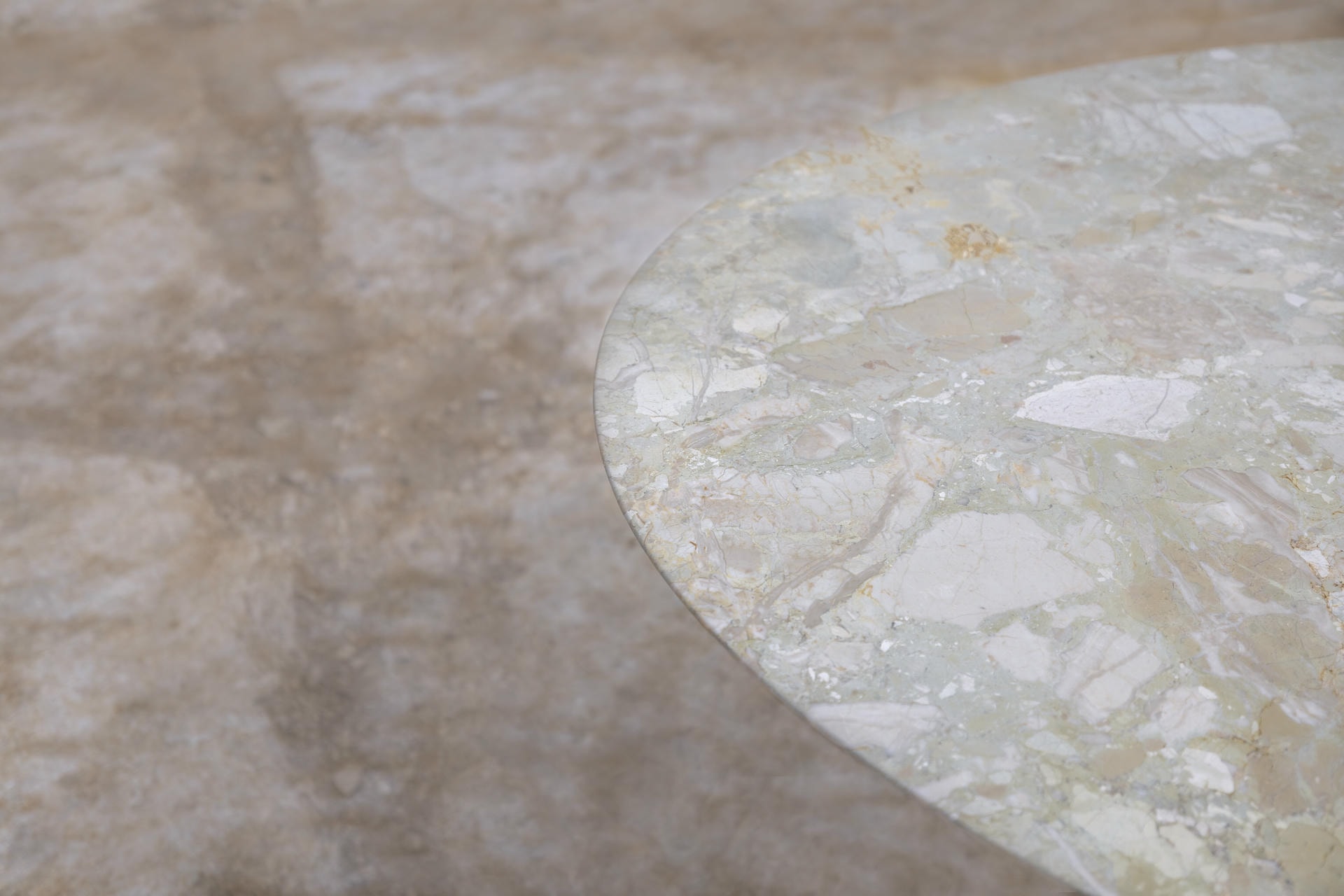 Travertino Silver Refined Contemporary Marble Dining Table 180 75 8
