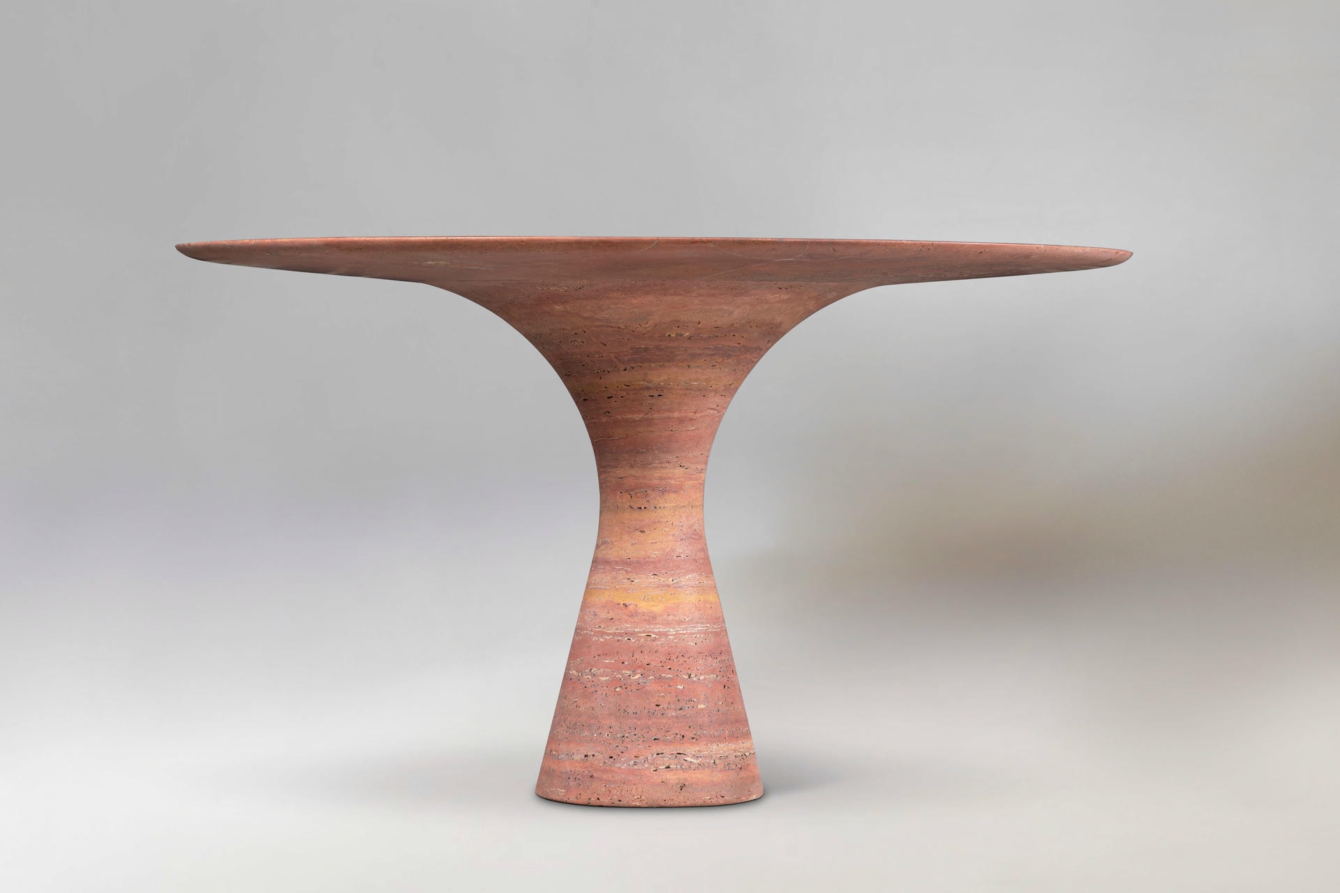 Travertino Silver Refined Contemporary Marble Dining Table 18075 10