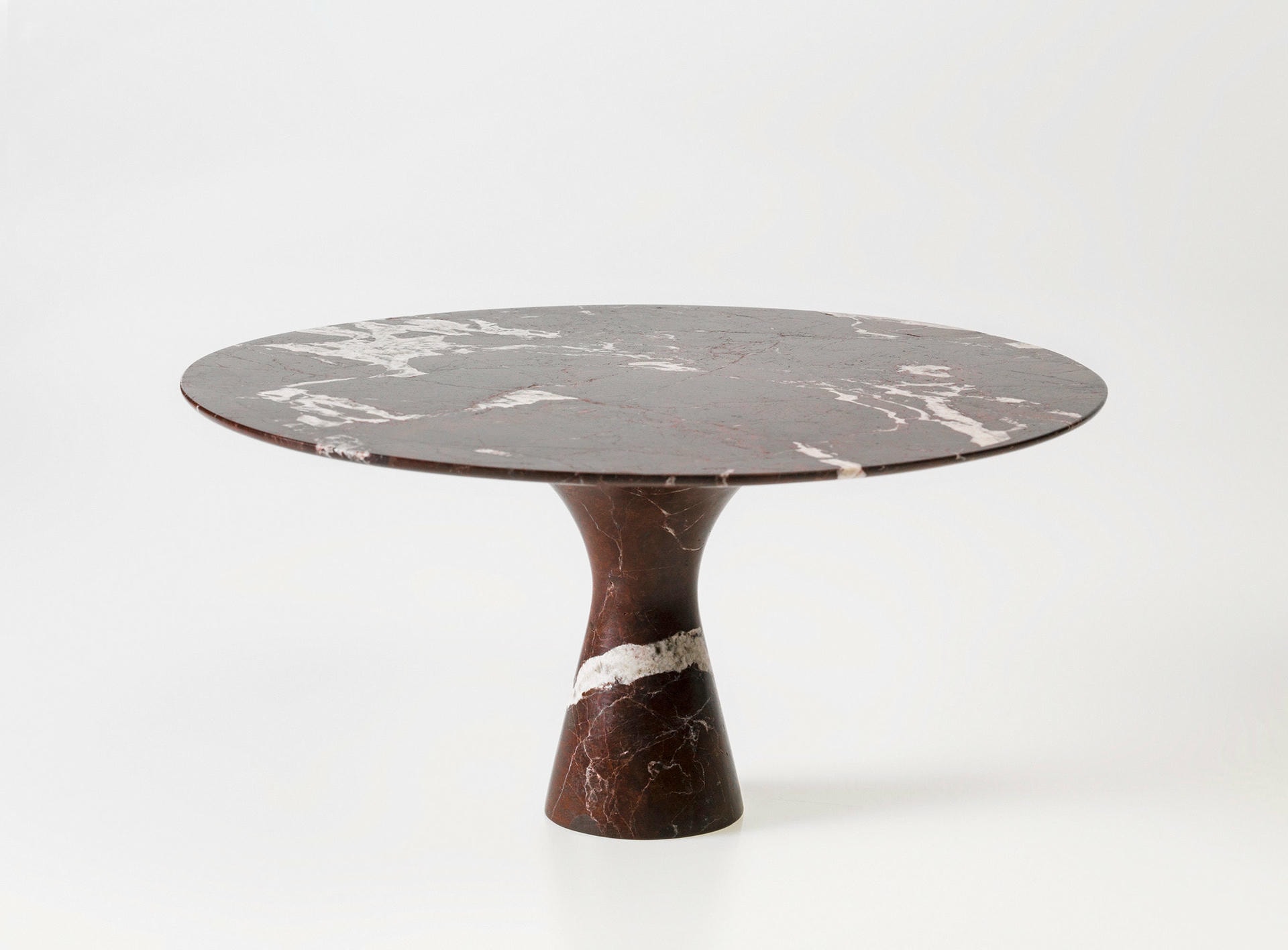 Travertino Silver Refined Contemporary Marble Dining Table 18075 5