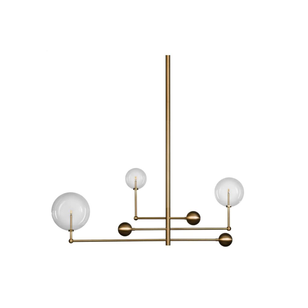 Universe Brass Chandelier by Schwung 1