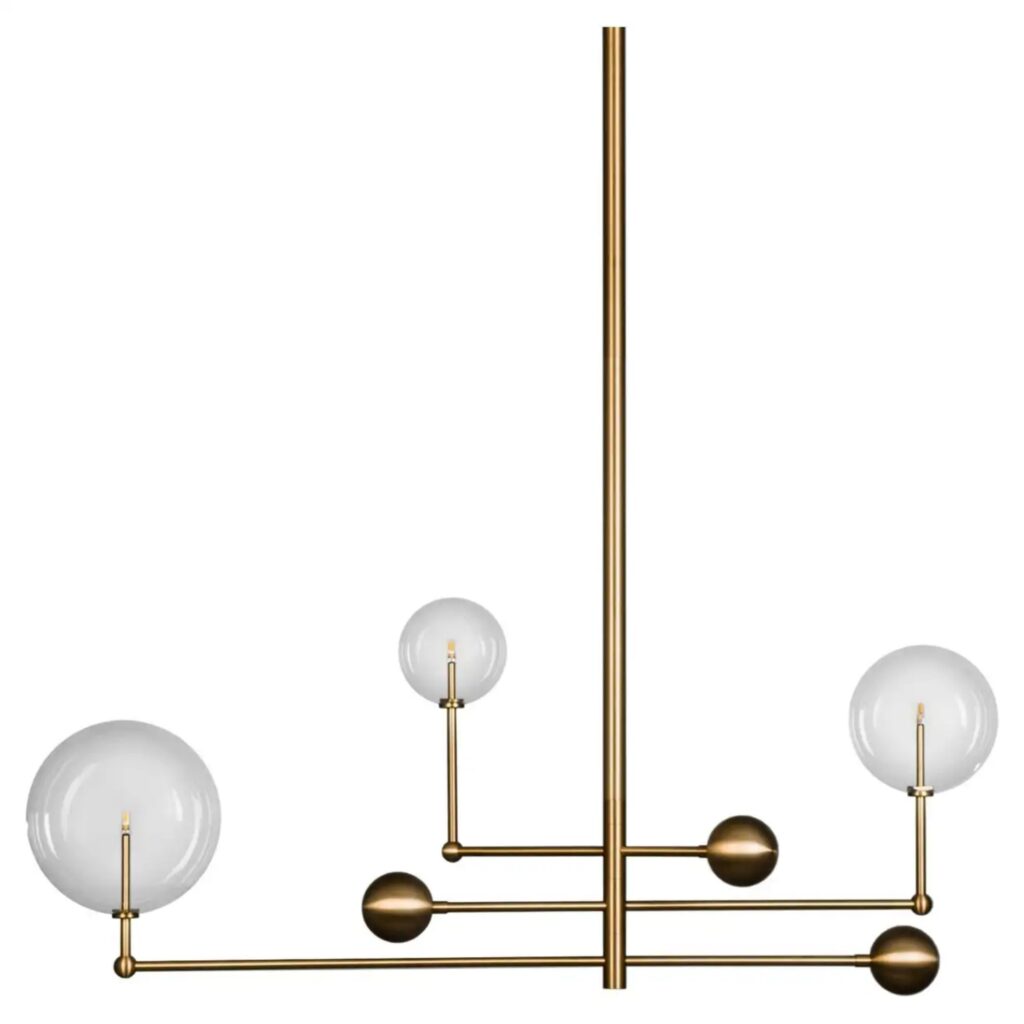 Universe Brass Chandelier by Schwung 1