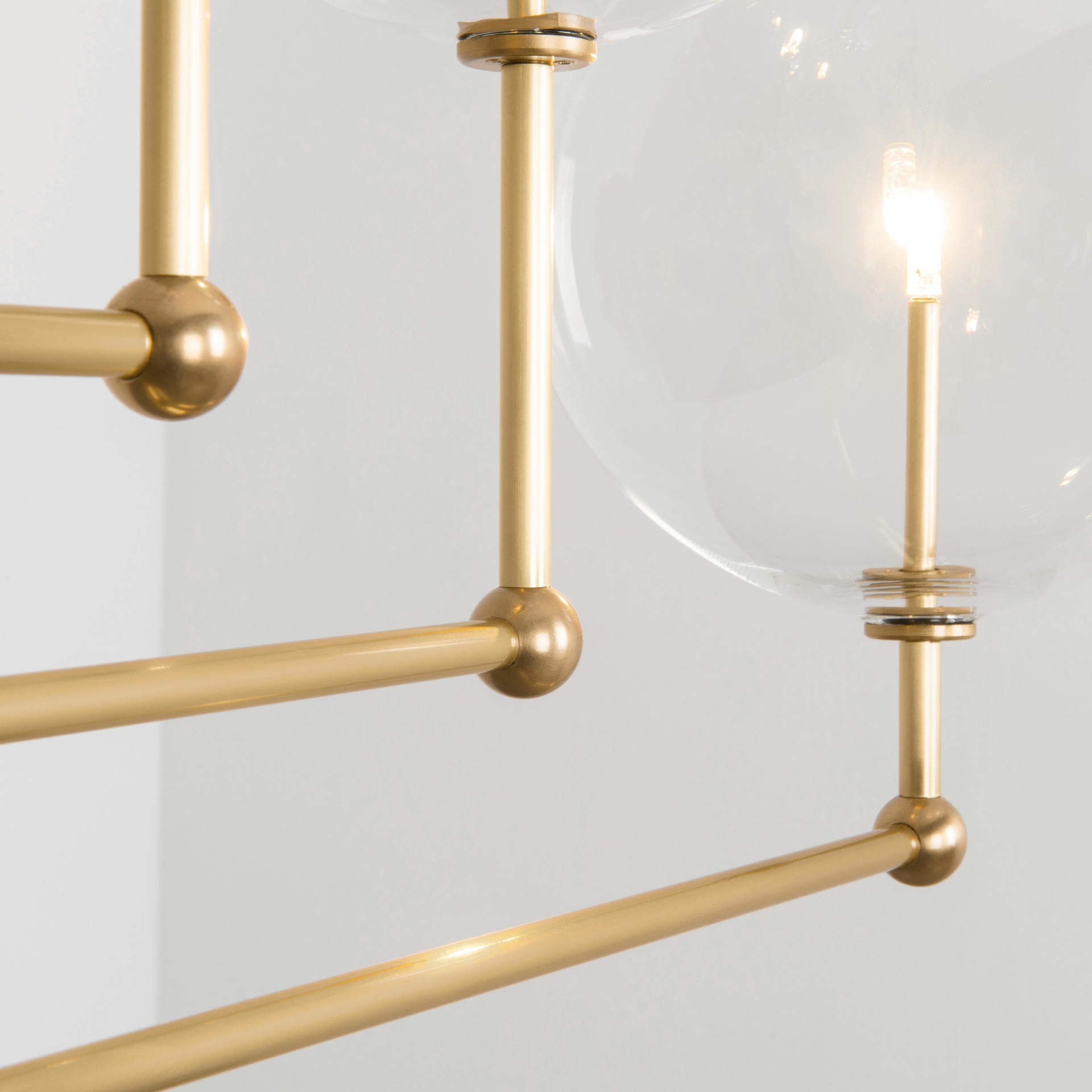 Universe Brass Chandelier by Schwung 4