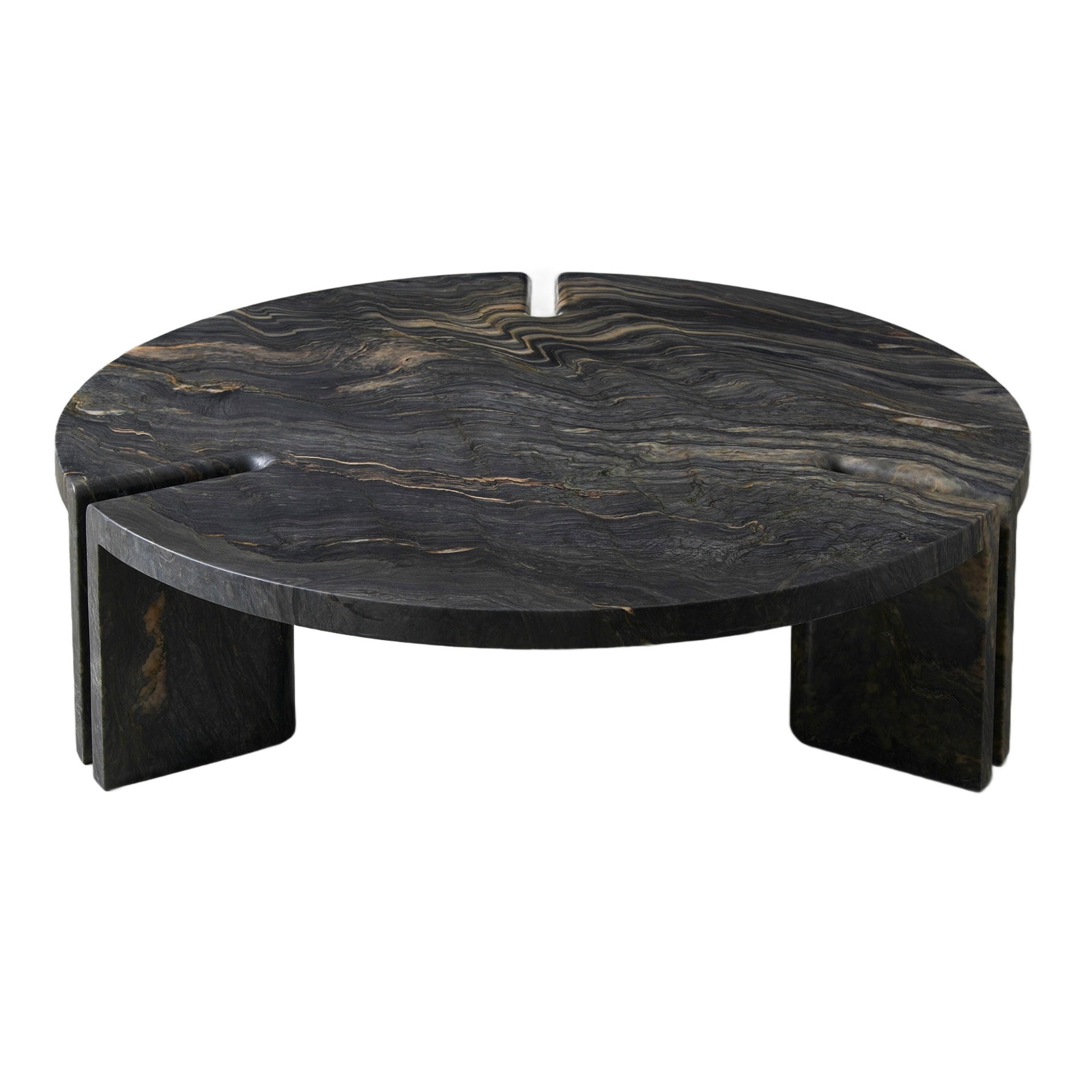 Brazilian Quartzite Round Table 1_2 Coffee Table by Agglomerati 1
