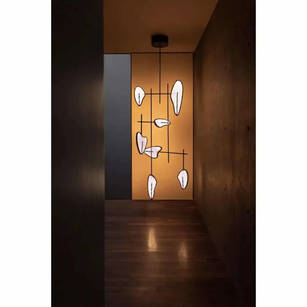 Candelera 04 Hanging Lamp Steel by Federico Stefanovich - PHILIA