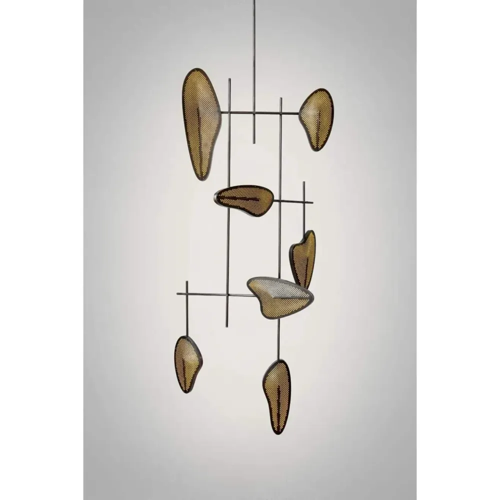 Candelera 04 Hanging Lamp Steel by Federico Stefanovich - PHILIA