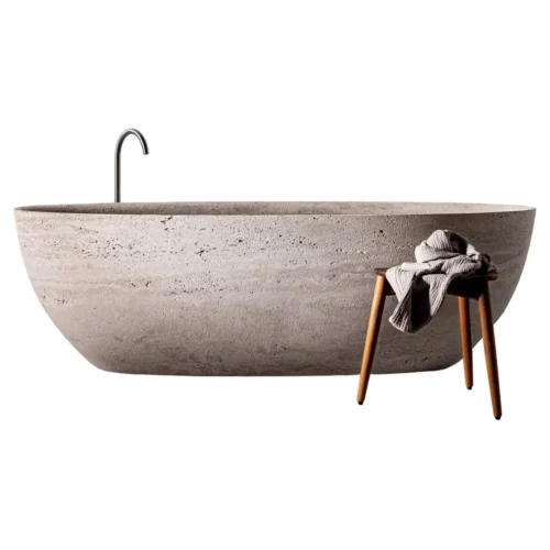 Extra Large Stone Bathtub by Studio Loho 1