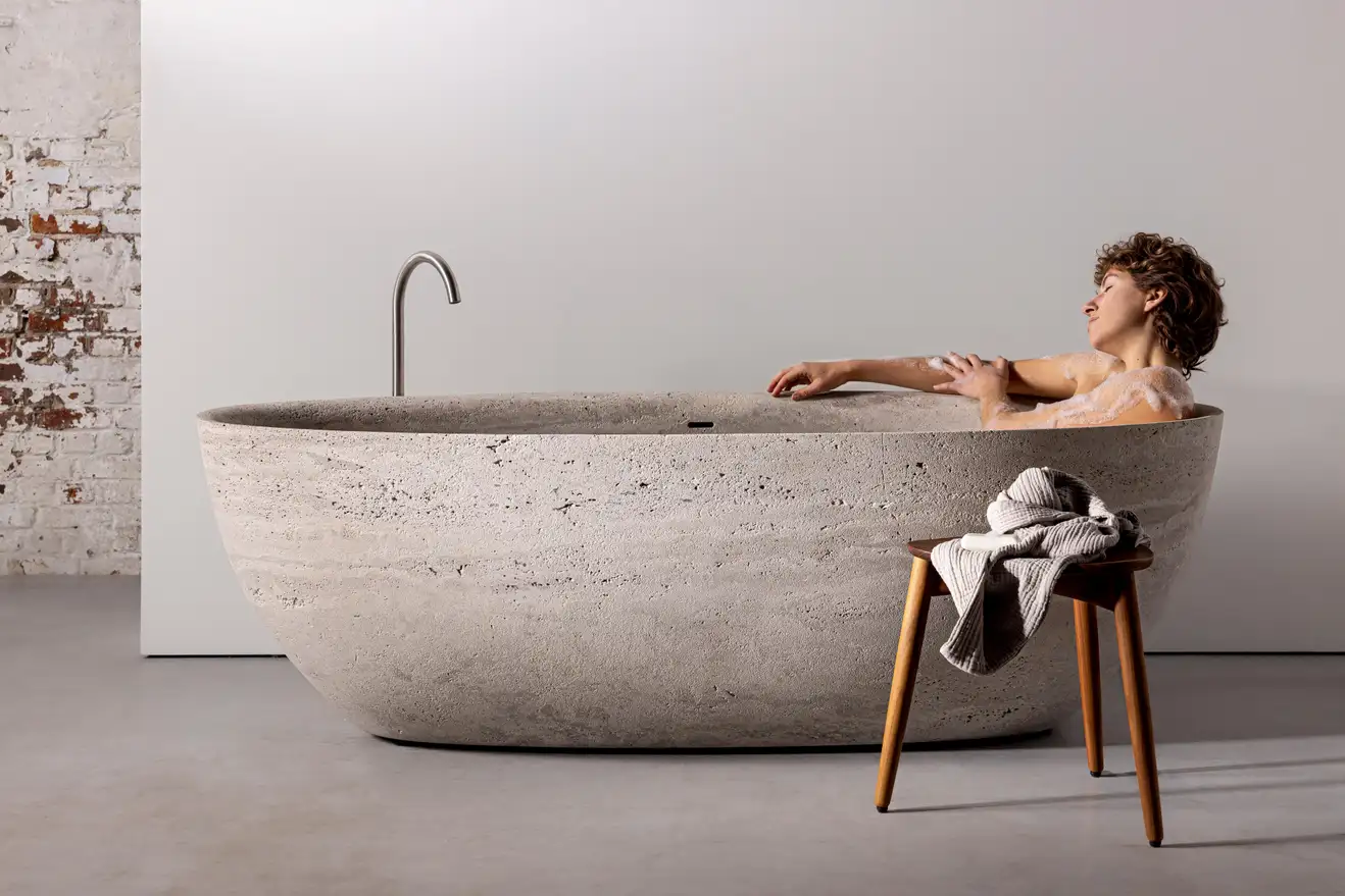 Ванна стоун. Wide Bath visualization.