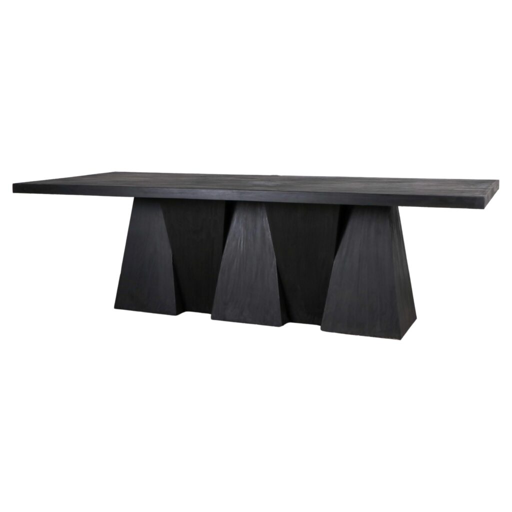 Limited Edition Contemporary Black Plywood Dining Table by Lucas Tyra Morten