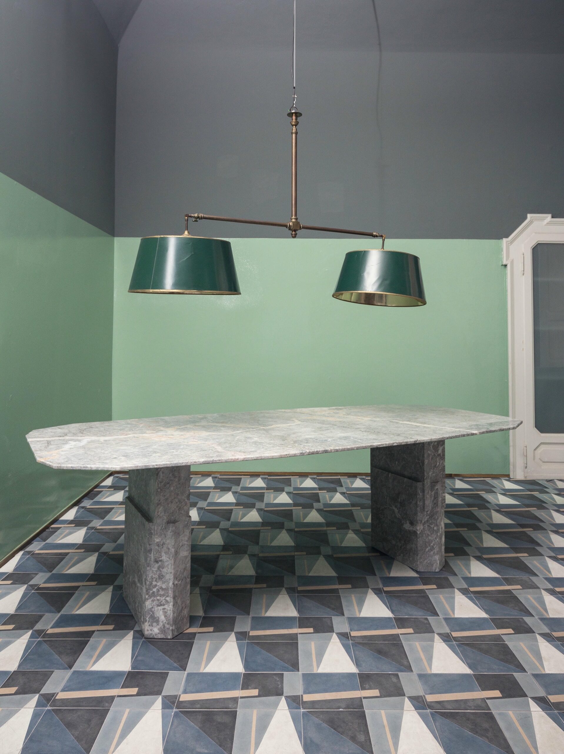 Marble Dorik Dining Table by Oeuffice 3
