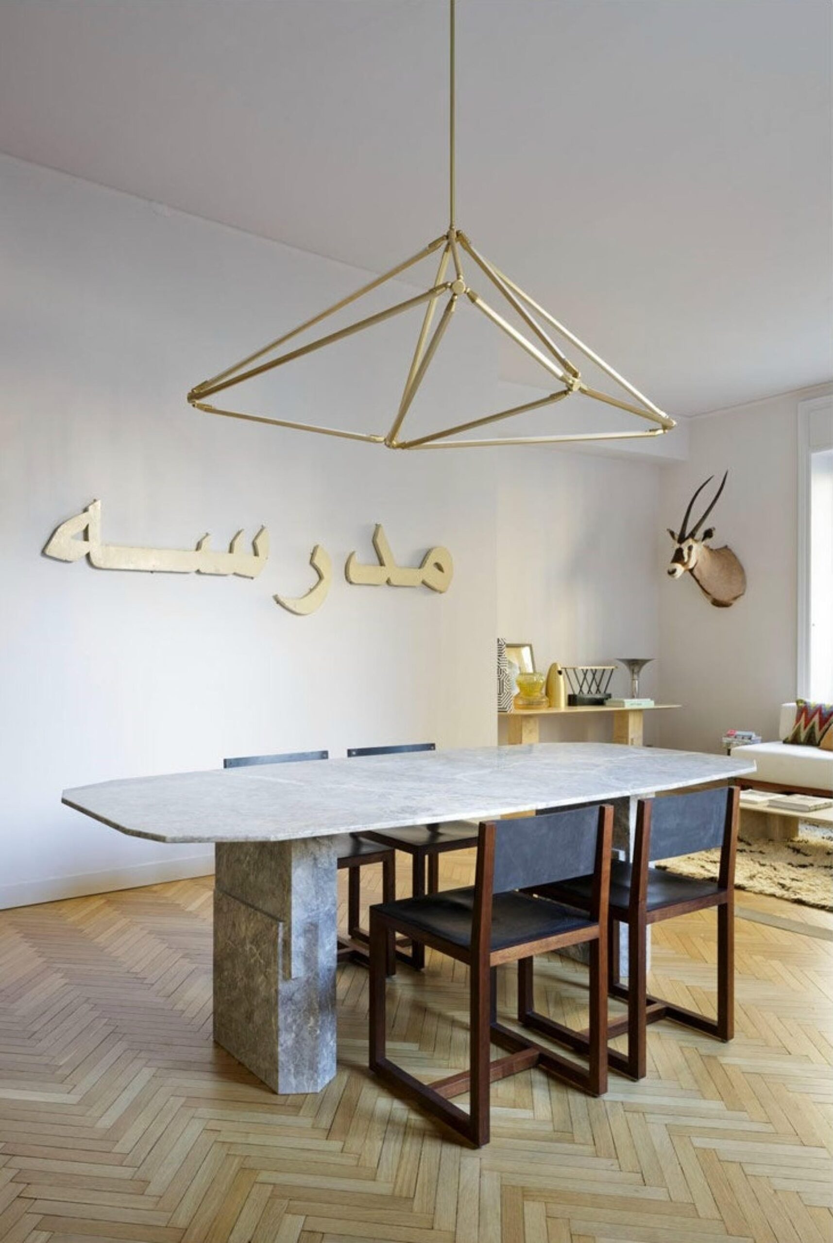 Marble Dorik Dining Table by Oeuffice 5