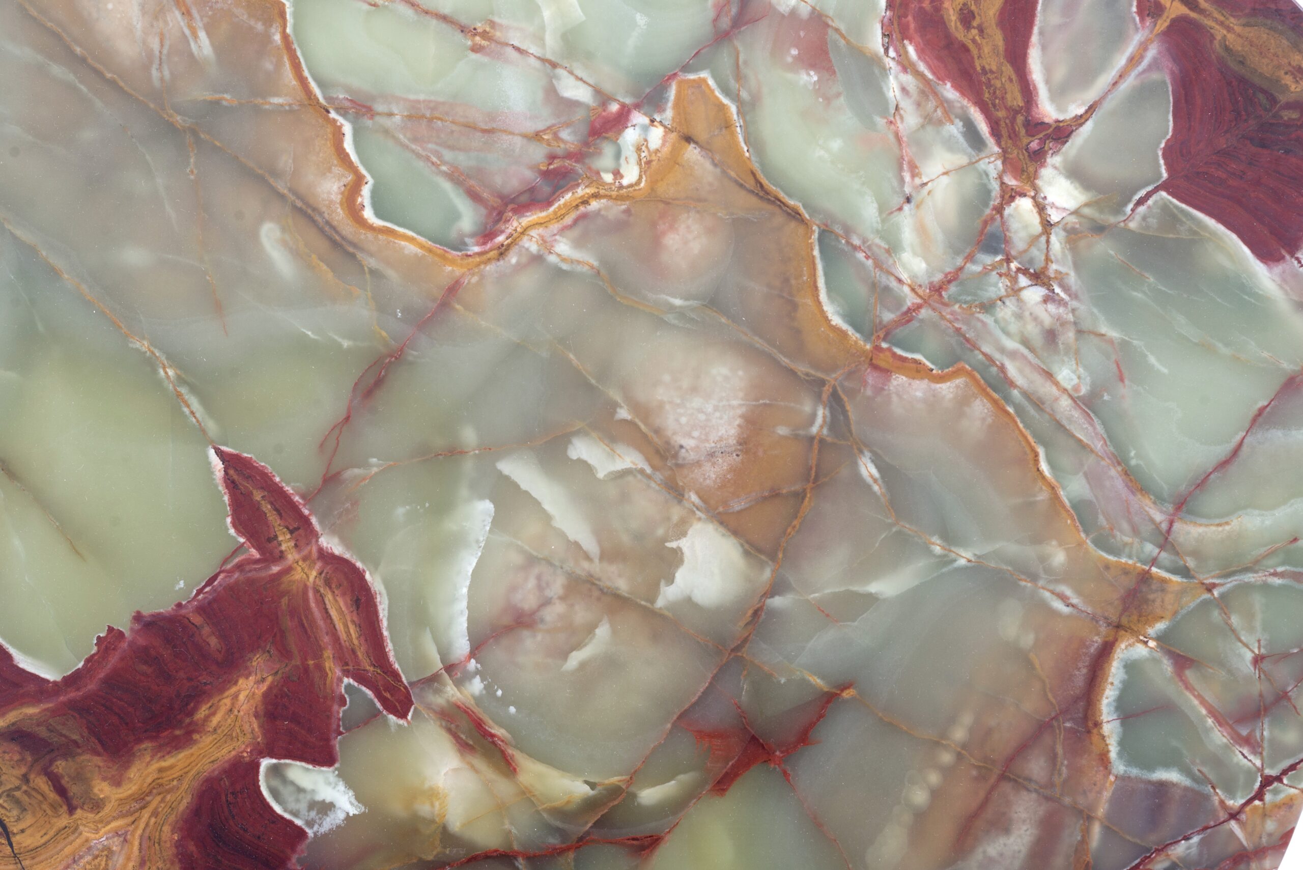 Red Green Onyx Coffee Table by OS and OOS 3