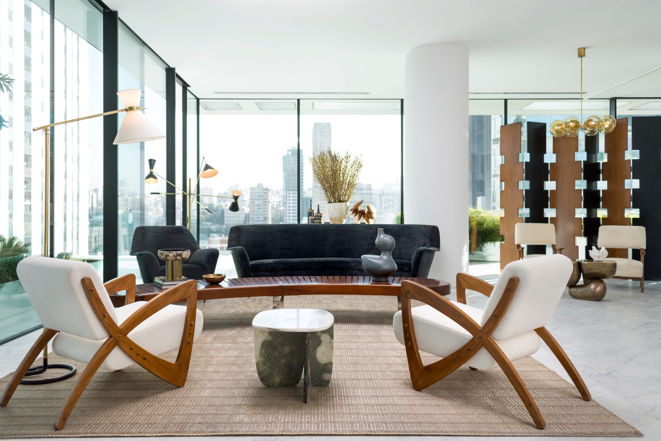 Red Green Onyx Coffee Table by OS and OOS 6