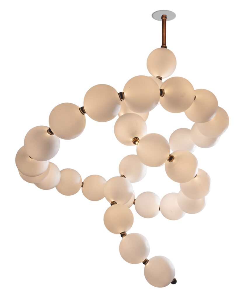 Voltige de Perles Chandelier by Ludovic Clément D’armont 1